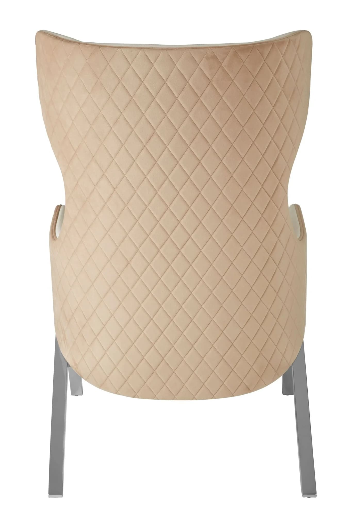 Piermount Ivory and Stone Velvet Wingback Chair - Seating, photo 4 of 8