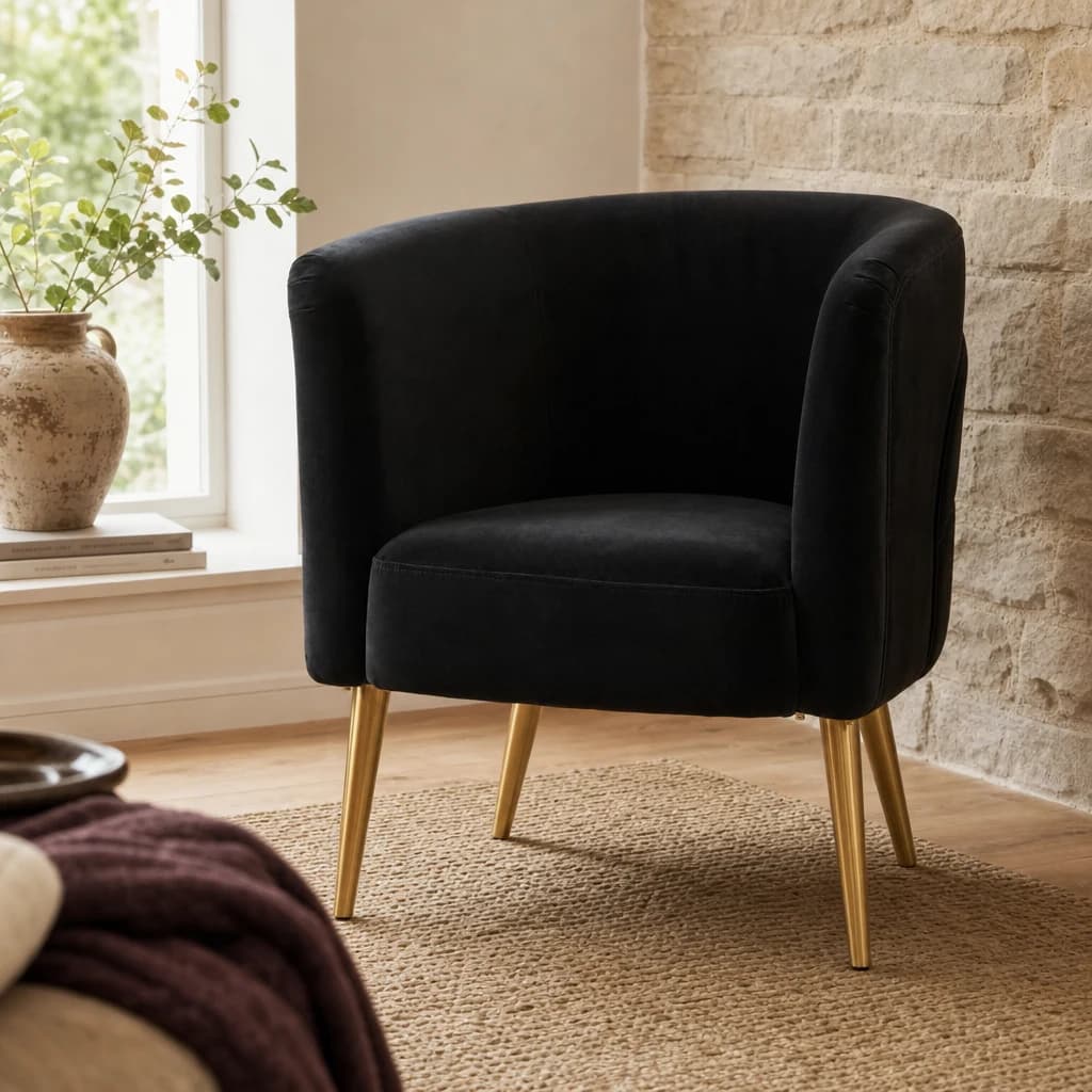 Manhattan Black Tub Chair - Seating, photo 1 of 7