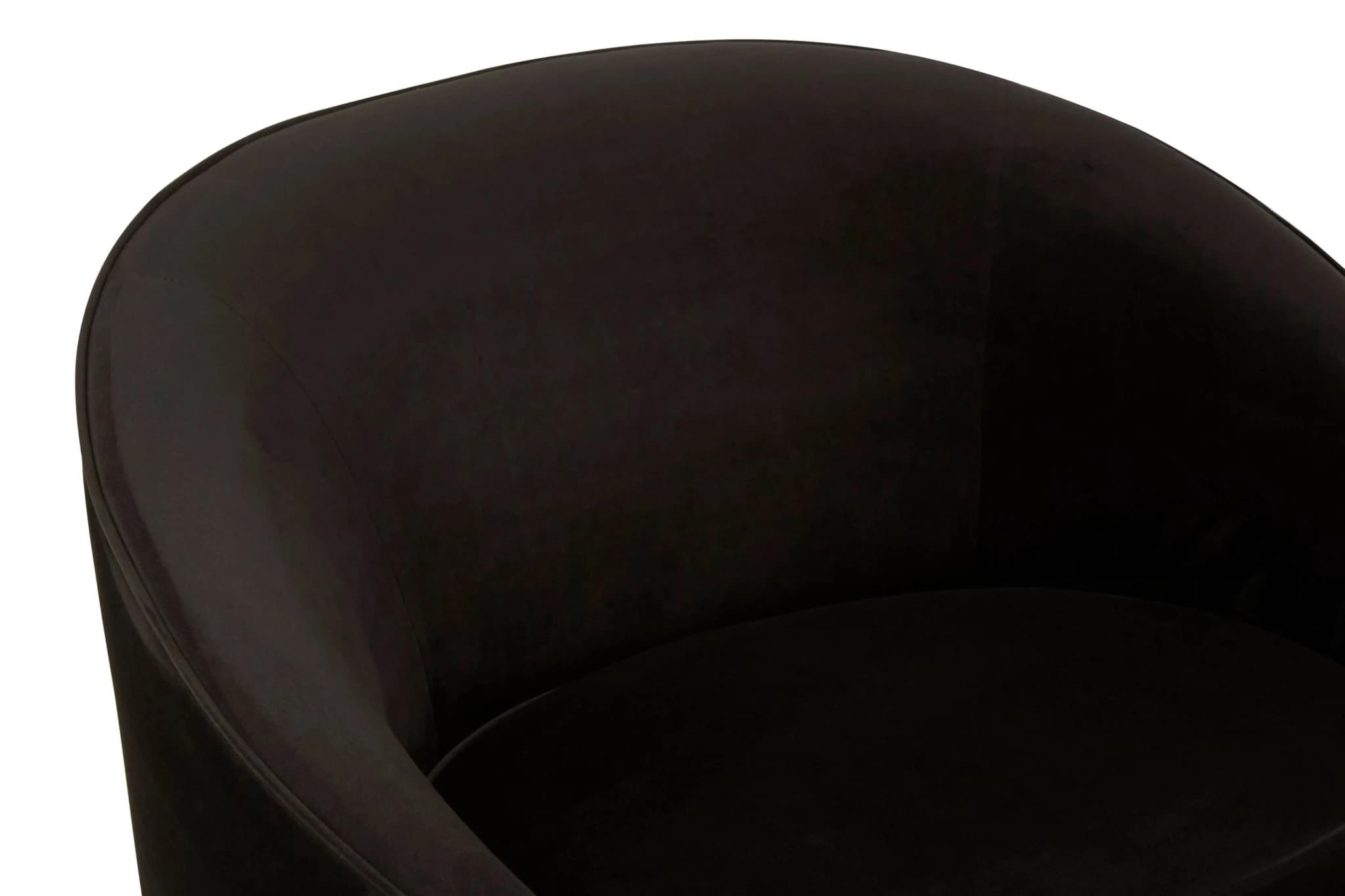 Manhattan Black Velvet Cocoon Chair - Seating, photo 6 of 6