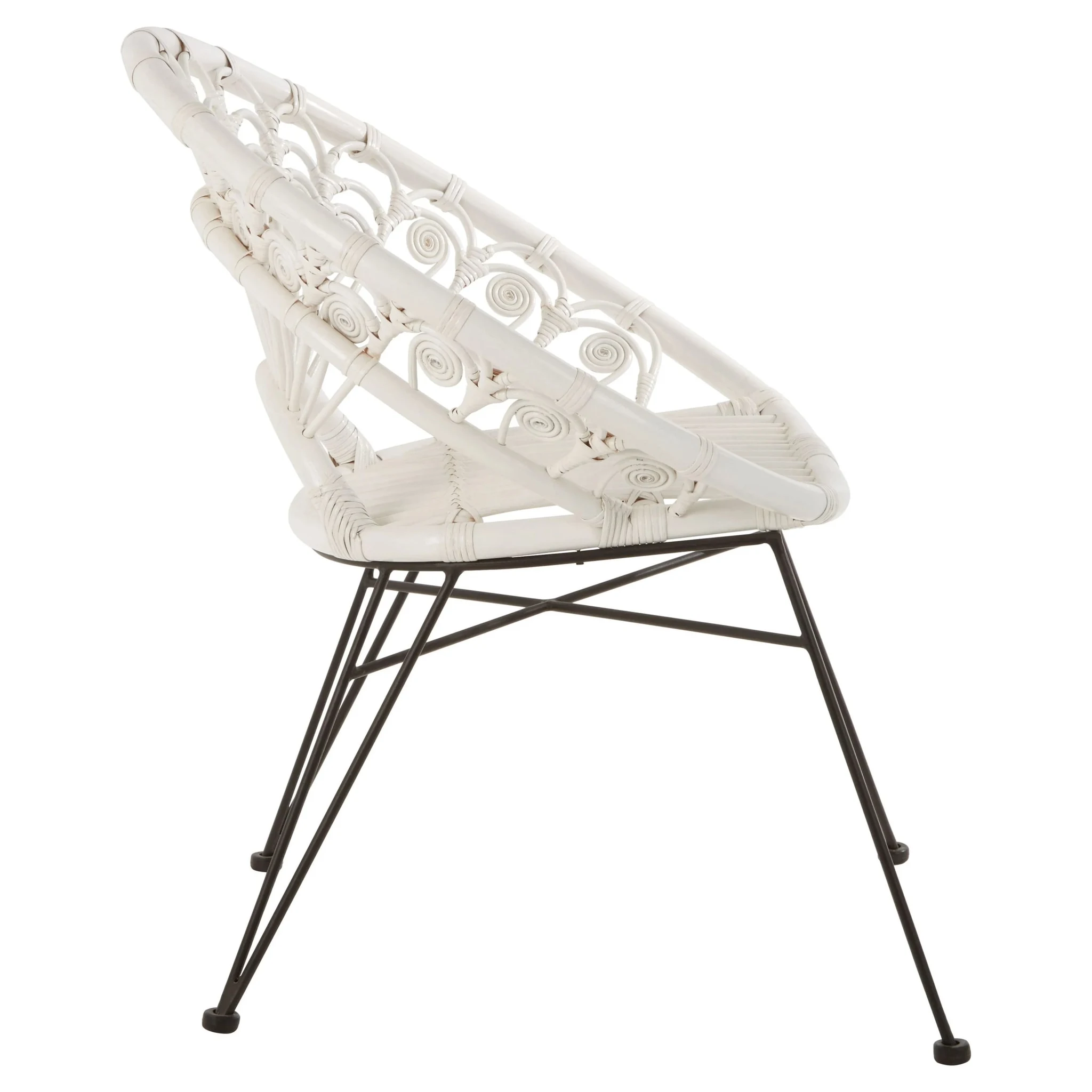 Manado White Natural Rattan Chair - Seating, photo 3 of 6