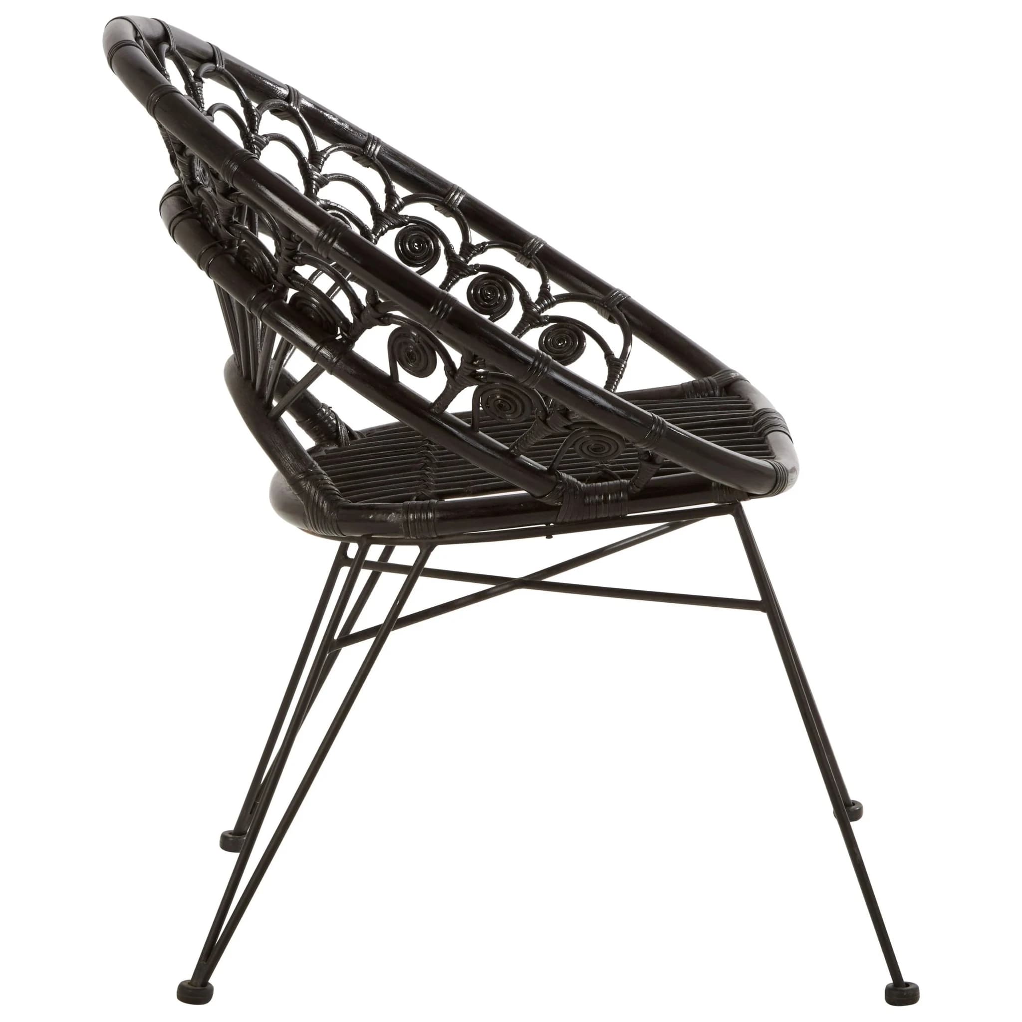 Manado Black Natural Rattan Chair - Seating, photo 3 of 6