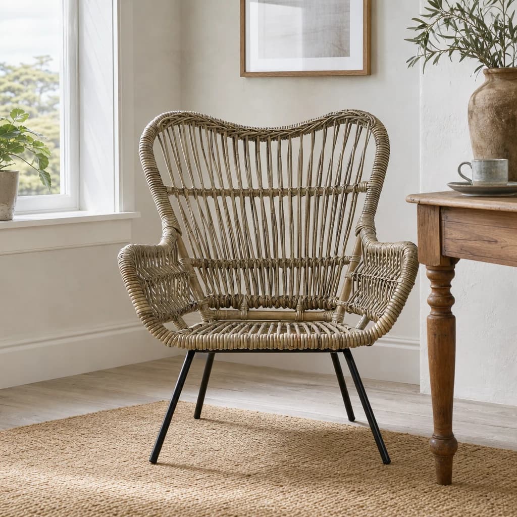 Manado Kubu Grey Rattan Chair - Seating, photo 1 of 8