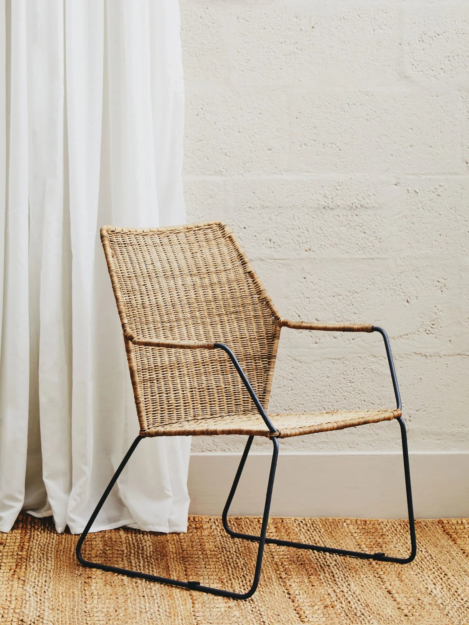 Manado Angled Design Natural Rattan Chair - Seating, photo 7 of 8