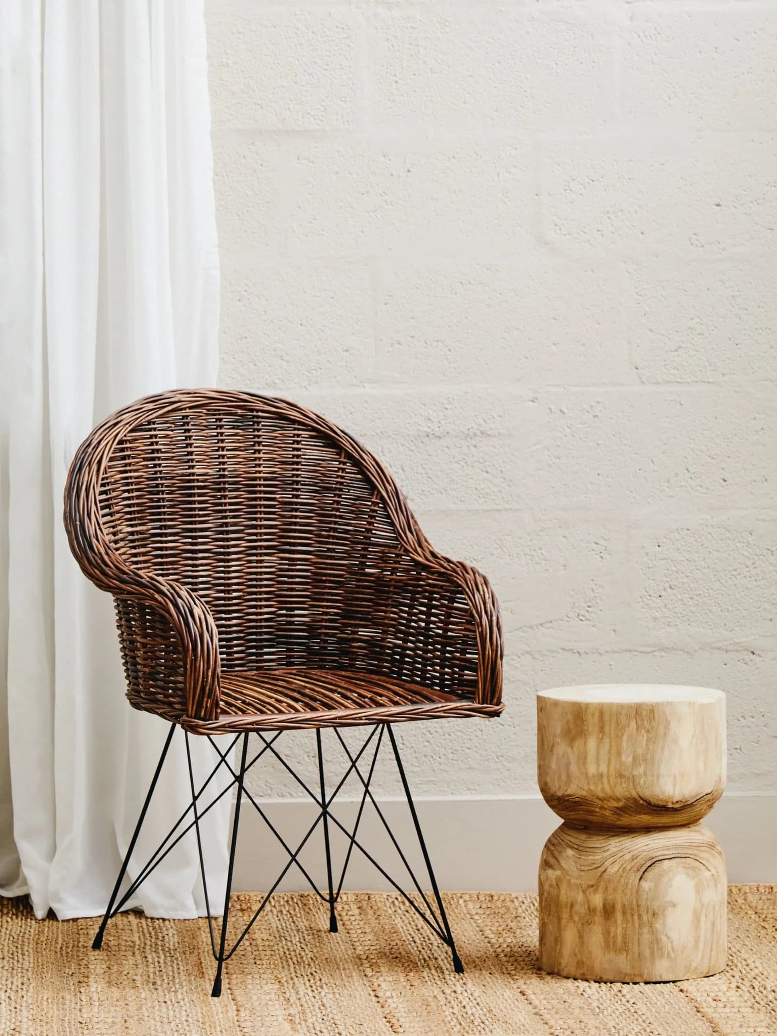 Manado Natural Croco Rattan Chair - Seating, photo 6 of 8