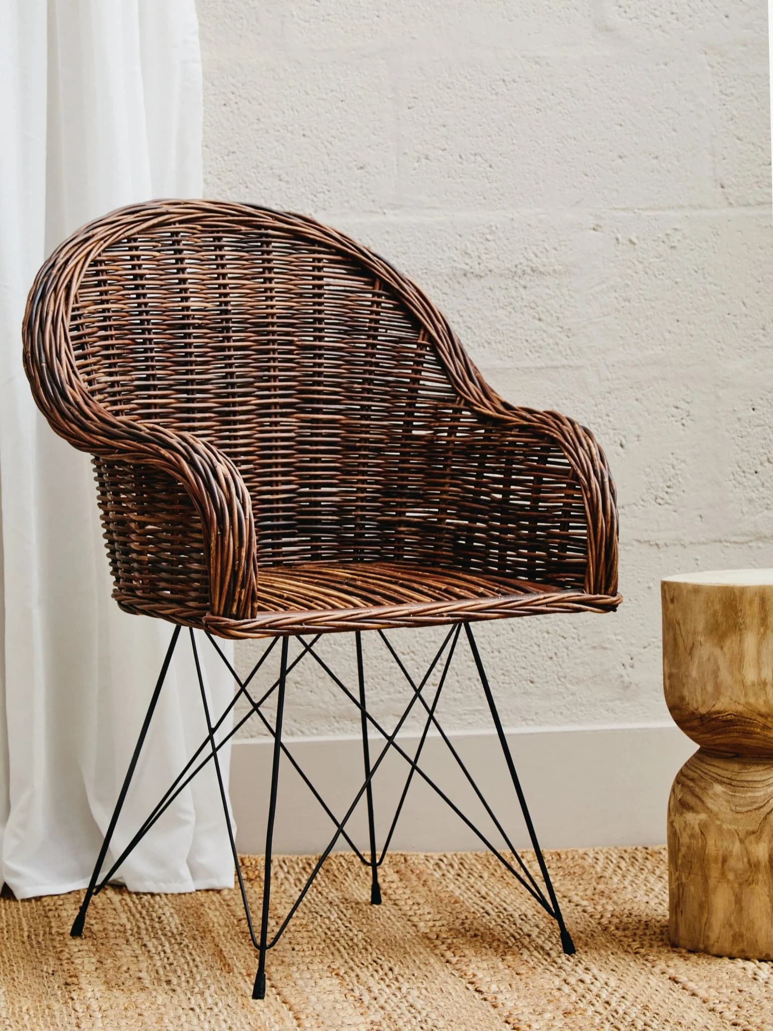 Manado Natural Croco Rattan Chair - Seating, photo 5 of 8