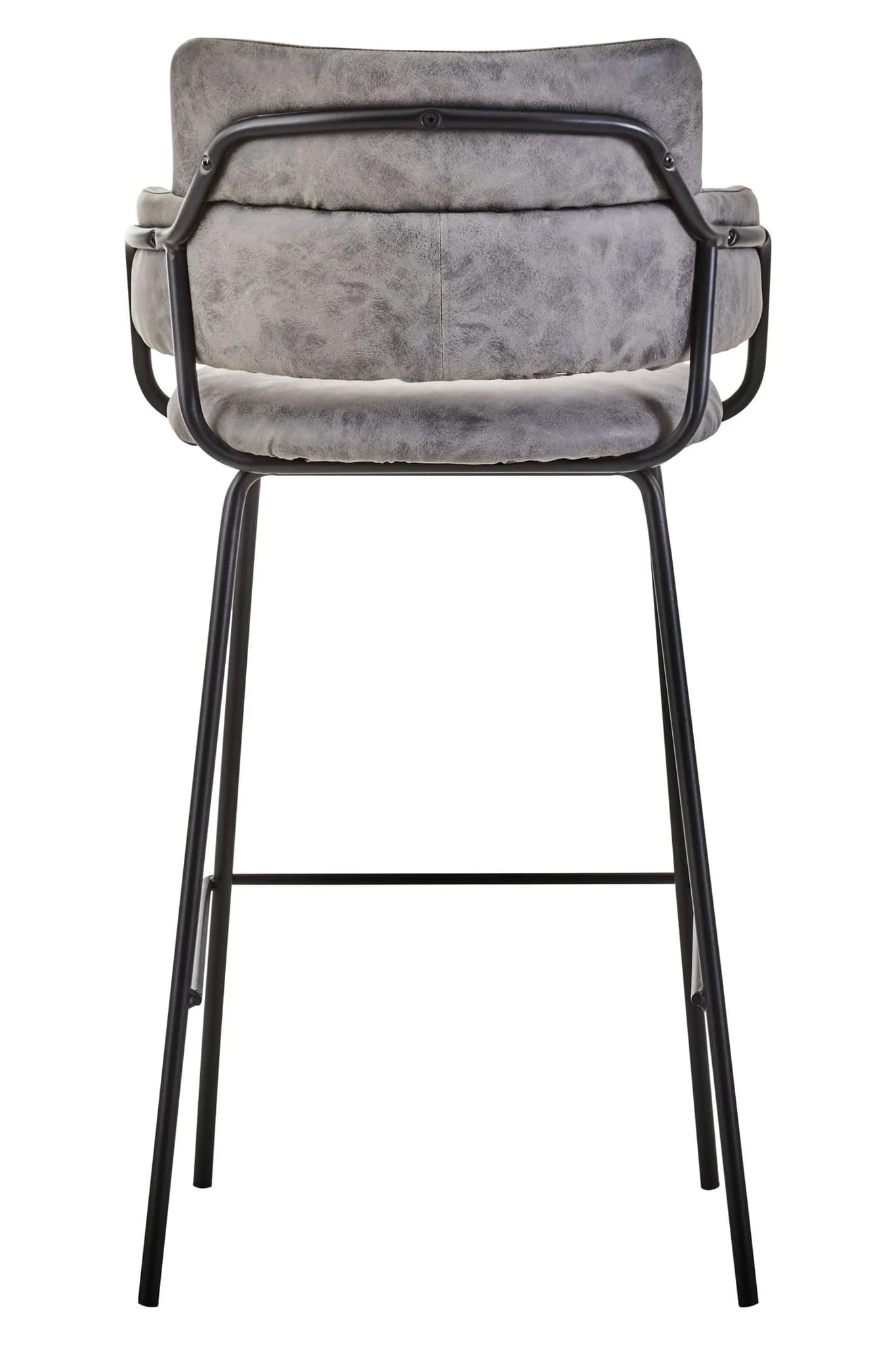 Tamzin Grey Faux Leather Bar Chair - Seating, photo 2 of 6
