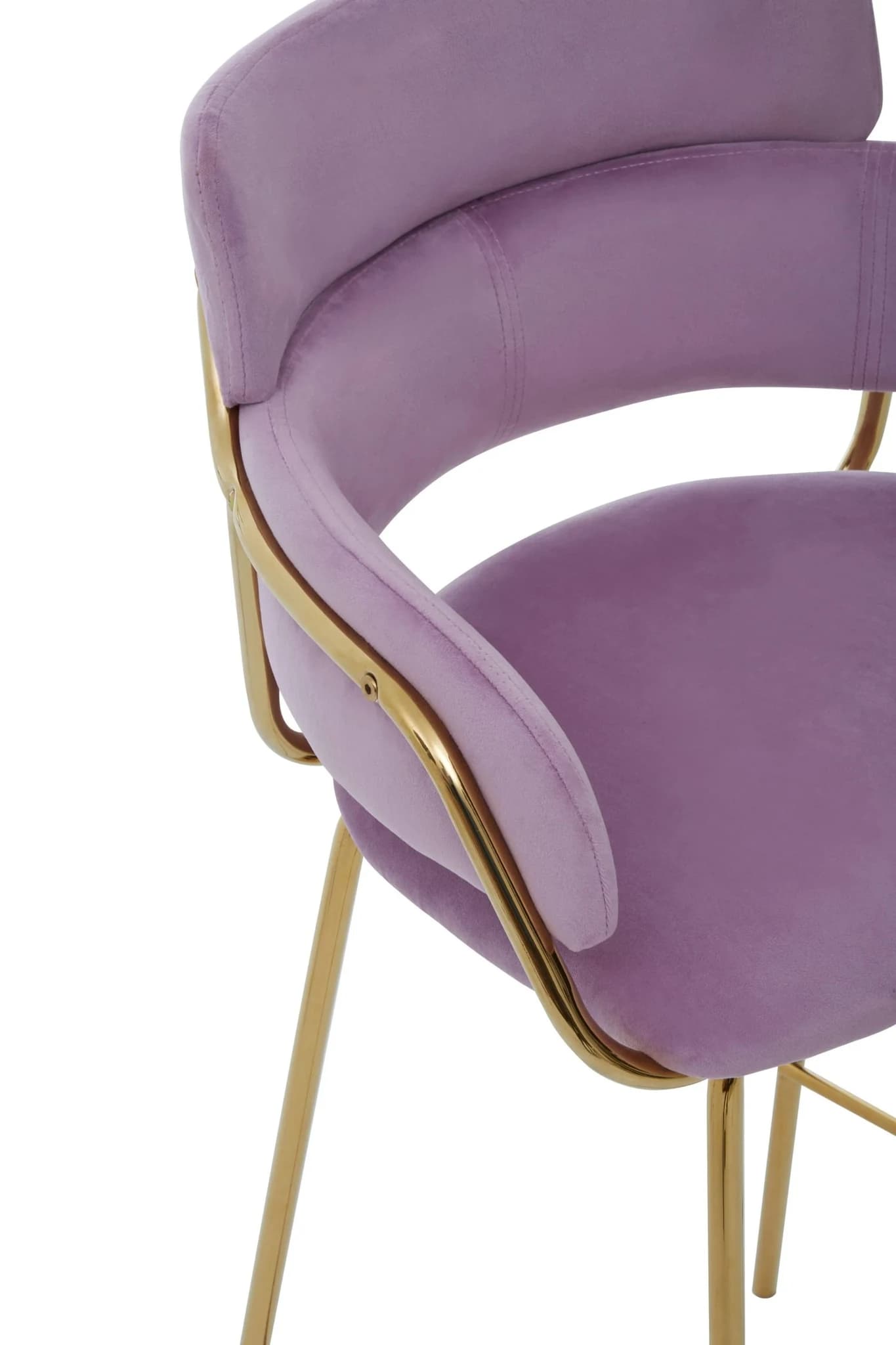 Tamzin Pink Velvet Bar Chair - Seating, photo 5 of 7