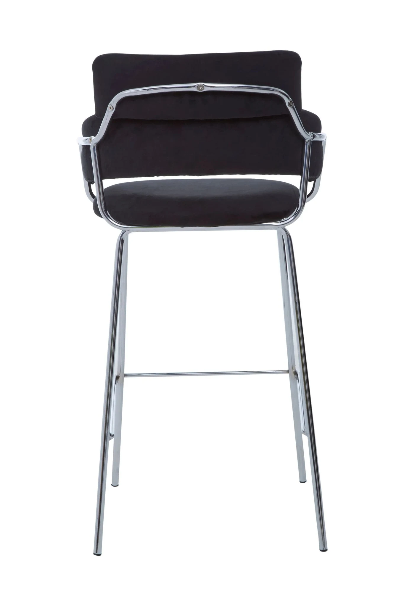 Tamzin Black Velvet Bar Chair - Seating, photo 2 of 7