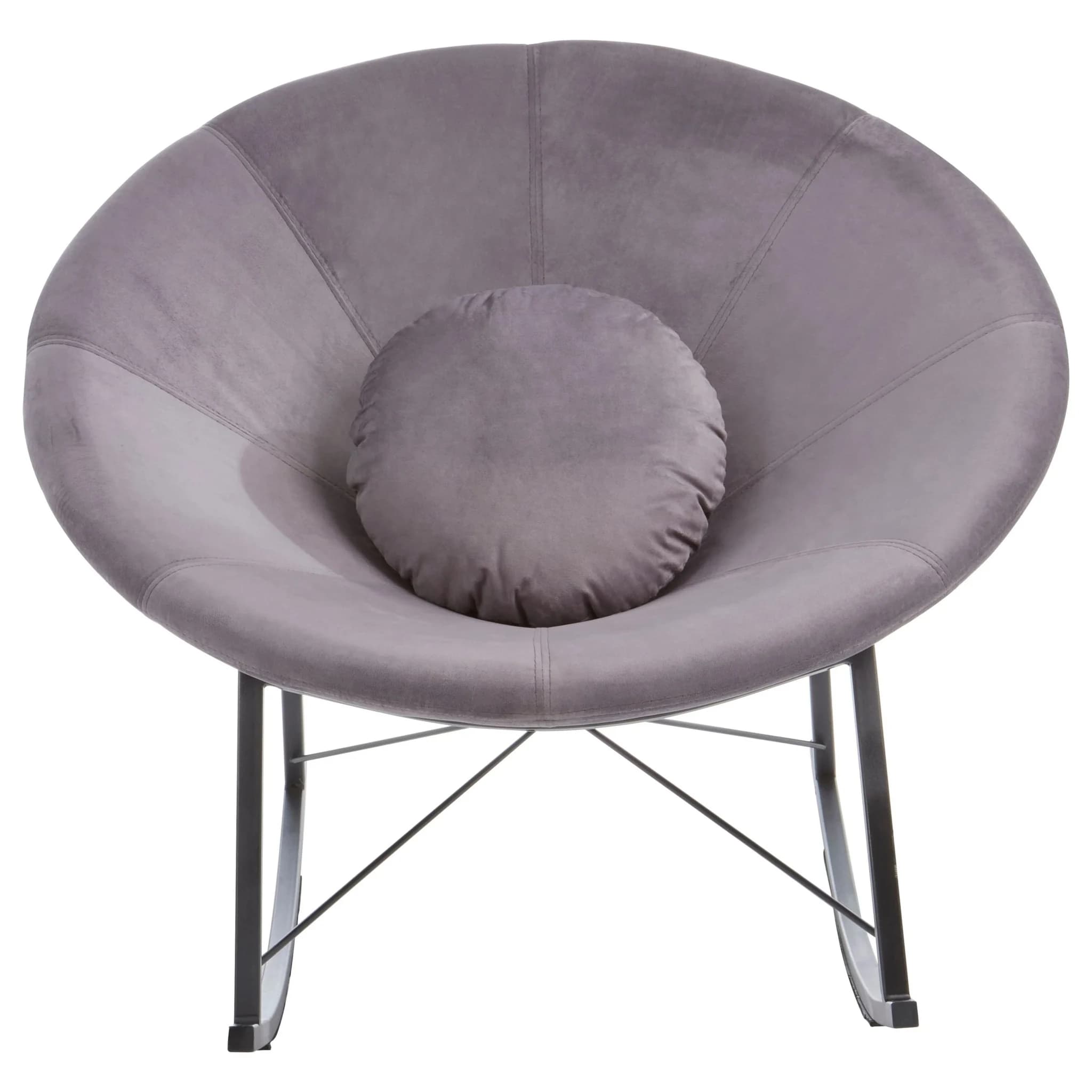 Arto Grey Conic Rocking Chair - Seating, photo 5 of 7