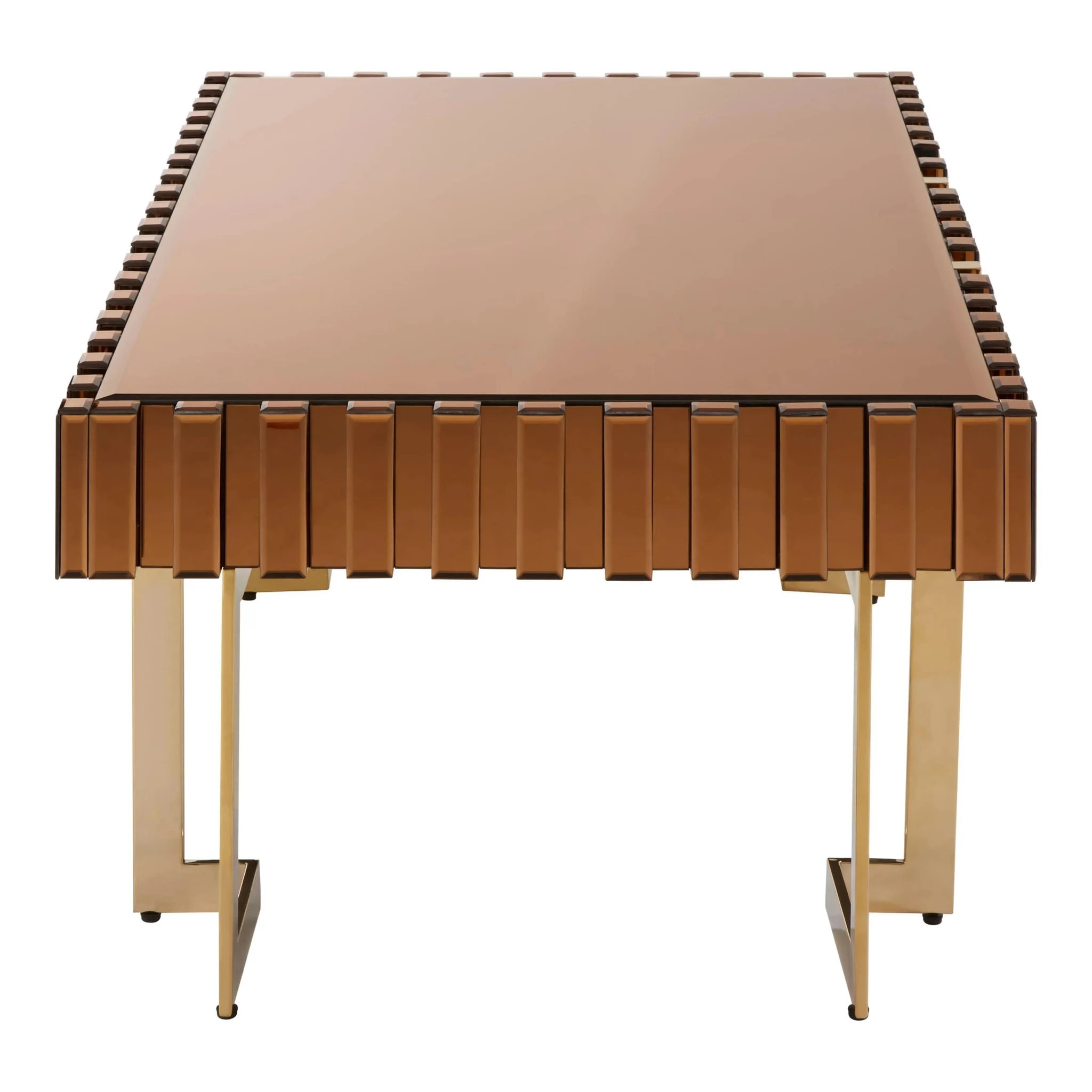Rivoli Gold Mirrored Coffee Table with Drawer - Tables, photo 3 of 7