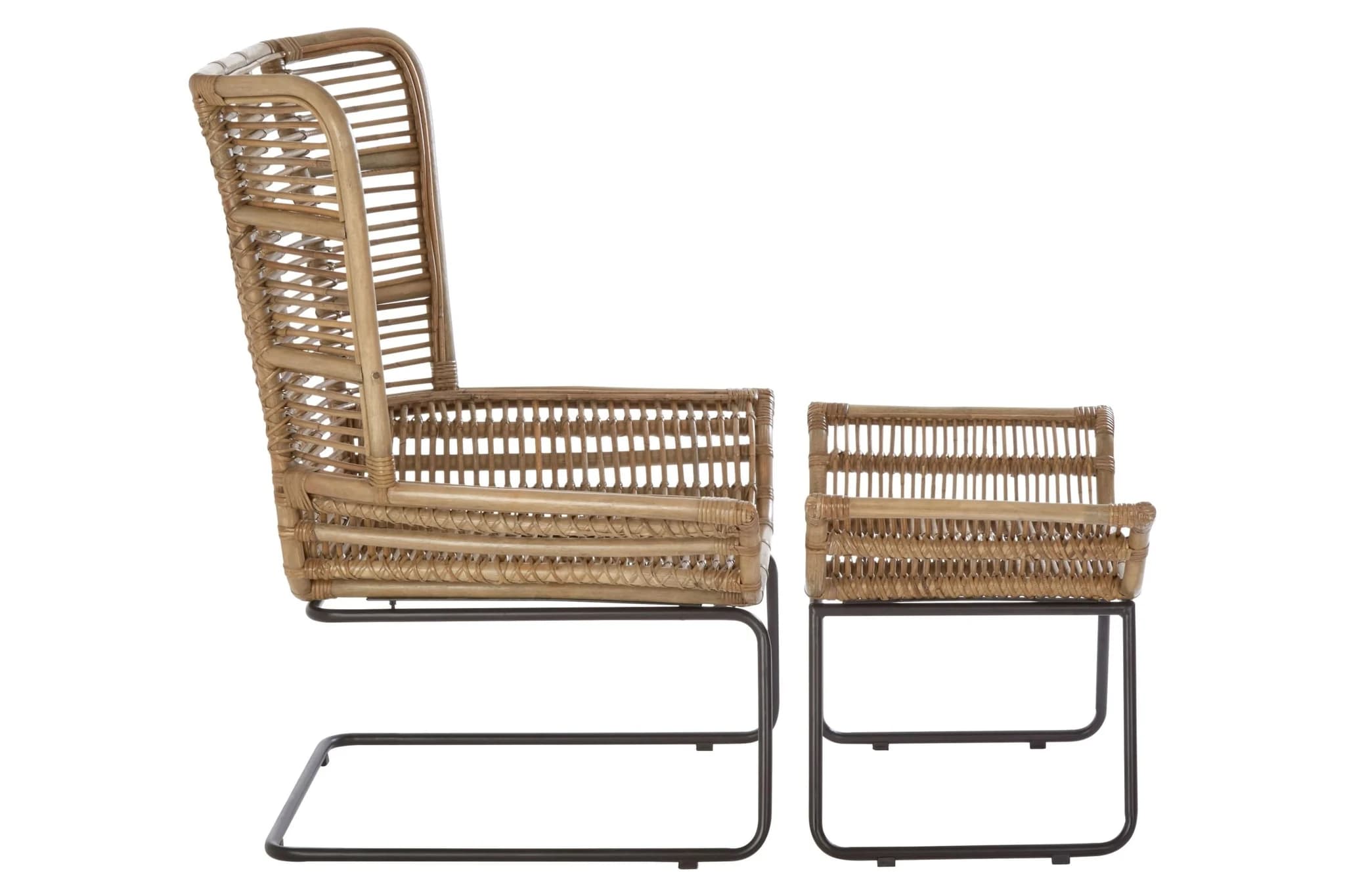 Manado Natural Rattan Lounge Chair And Footstool - Seating, photo 4 of 8