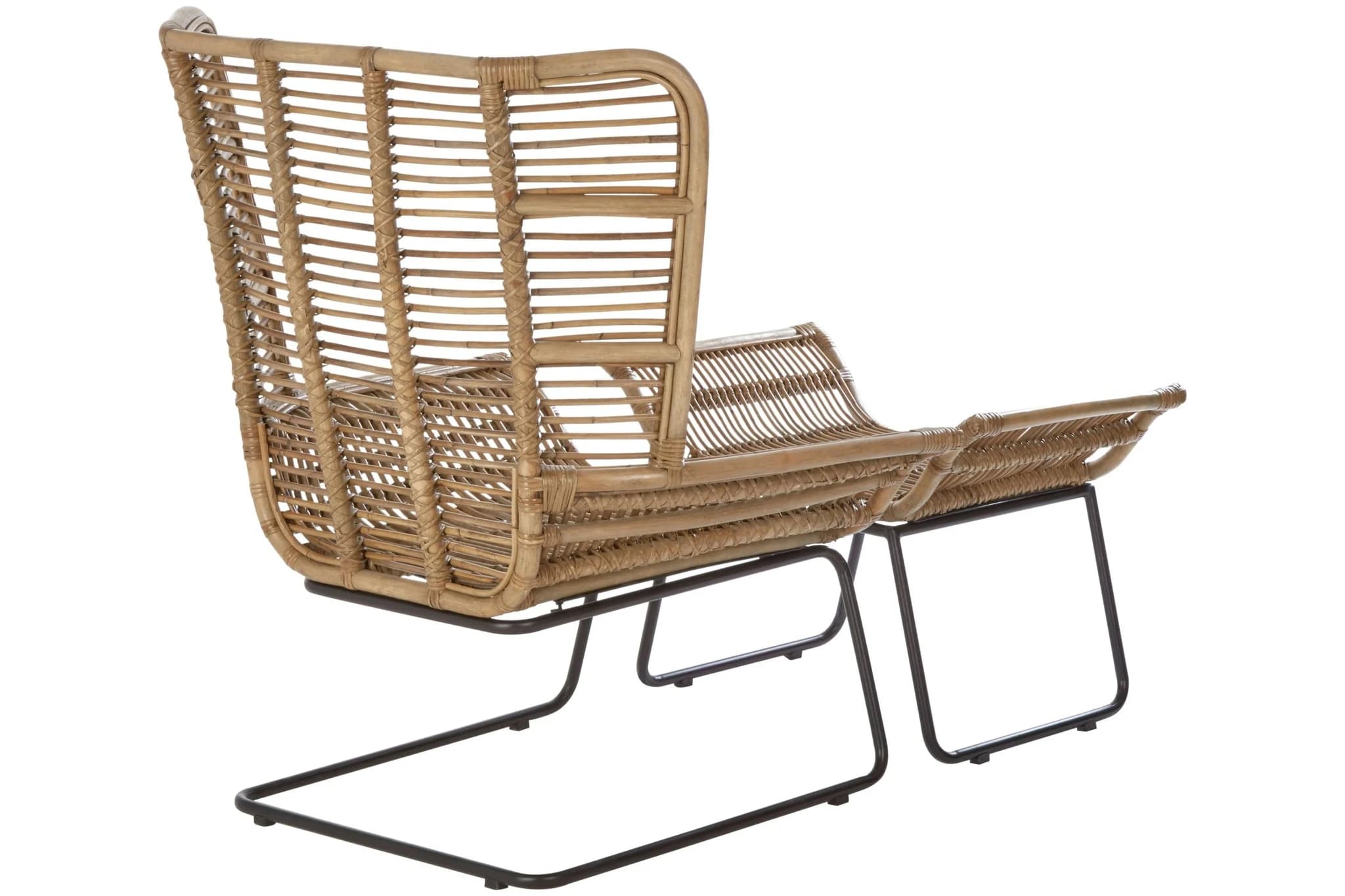 Manado Natural Rattan Lounge Chair And Footstool - Seating, photo 3 of 8