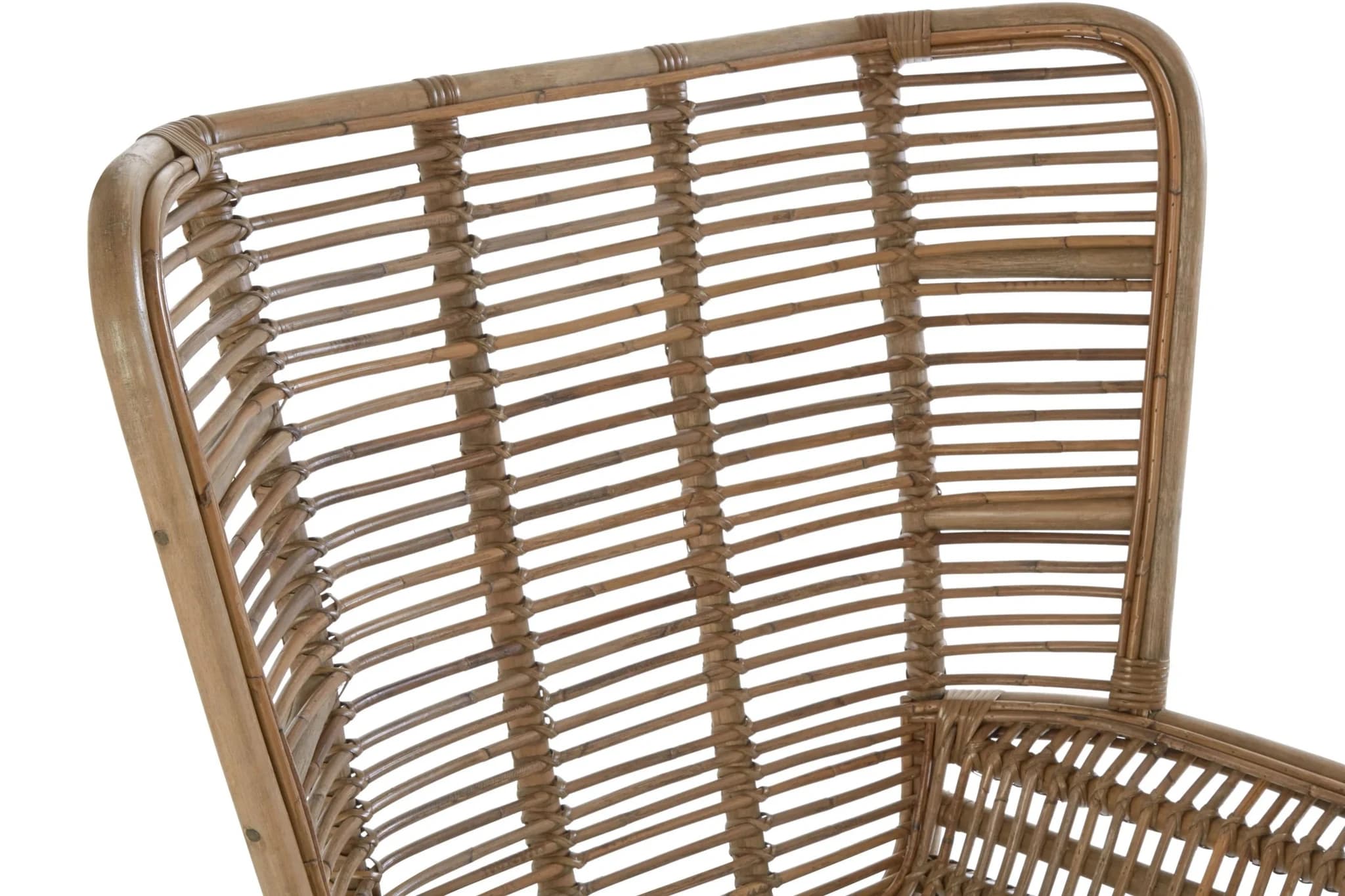 Manado Natural Rattan Lounge Chair And Footstool - Seating, photo 8 of 8