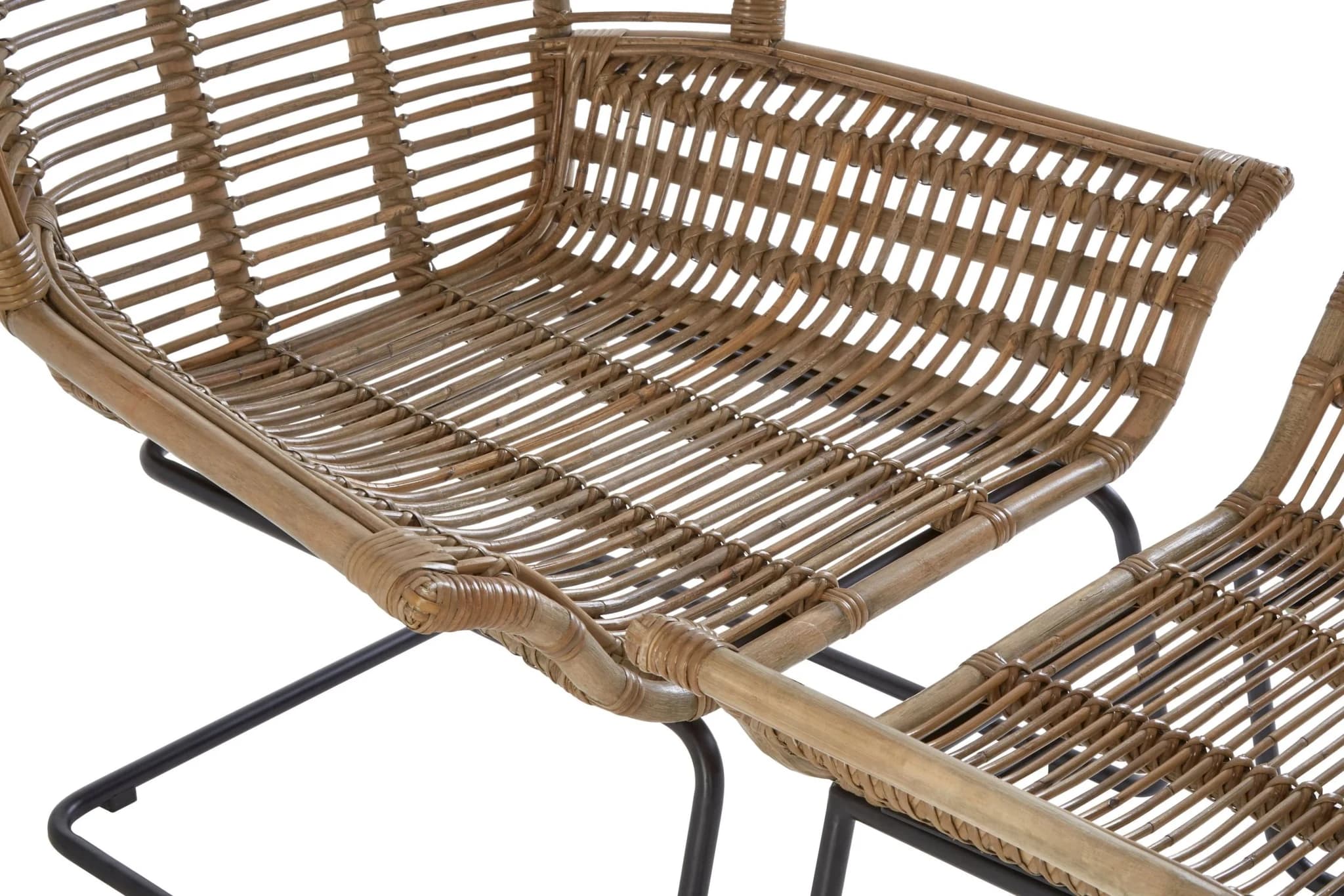 Manado Natural Rattan Lounge Chair And Footstool - Seating, photo 7 of 8