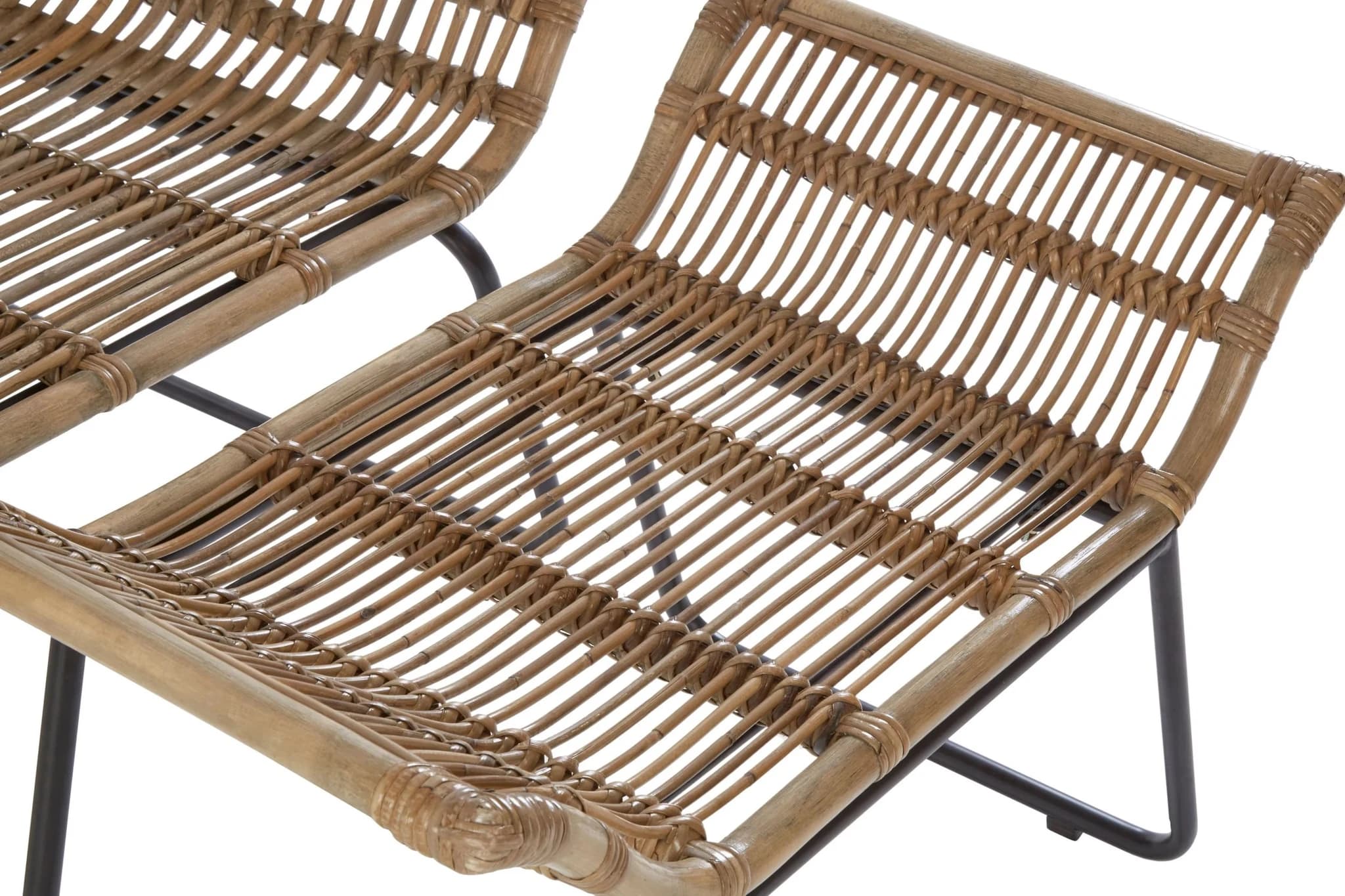 Manado Natural Rattan Lounge Chair And Footstool - Seating, photo 6 of 8