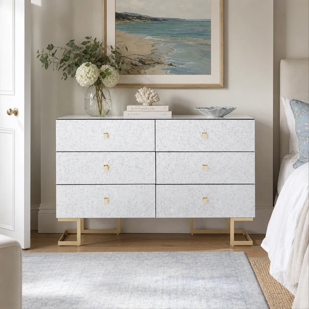 Kesena Mirrored Chest of Drawers - Furniture, photo 1 of 8