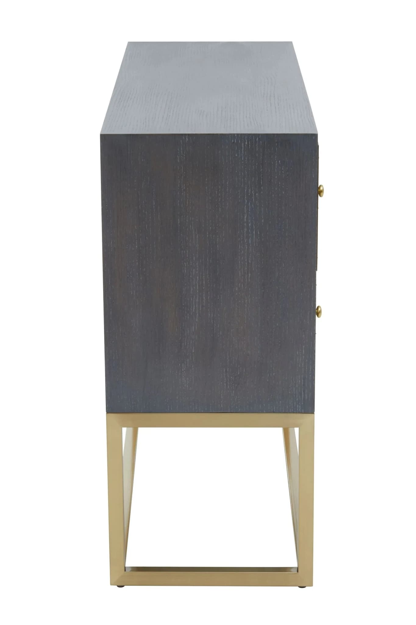 Deskey Grey Shagreen Effect Four Drawer Console Table - Tables, photo 6 of 8