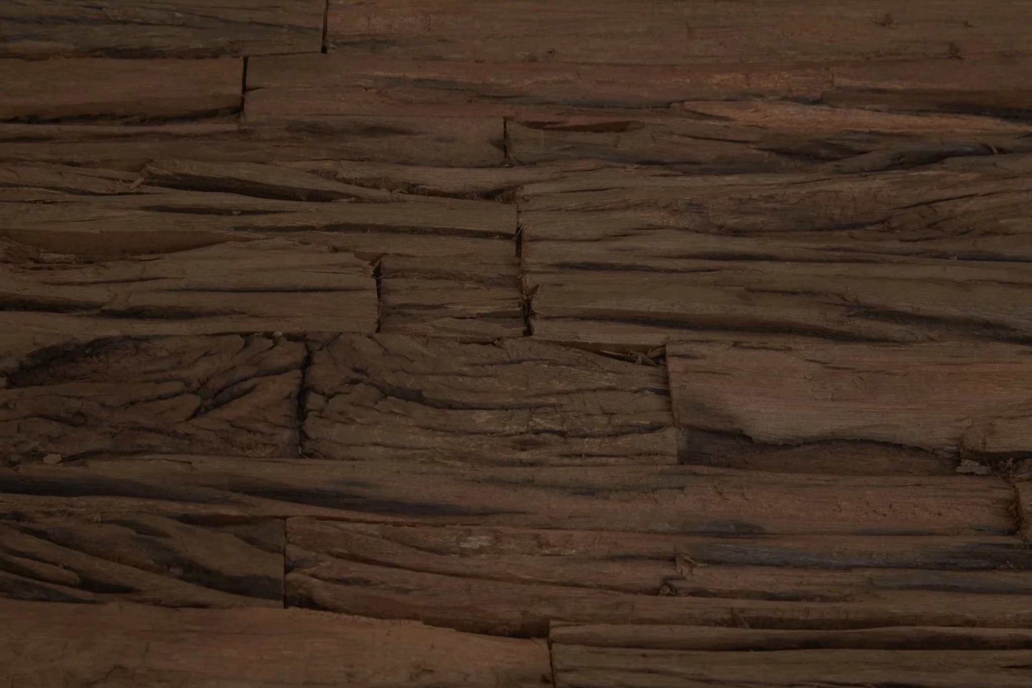 Kerala Natural Recycled Wood Coffee Table With Cross Base - Tables, photo 5 of 6