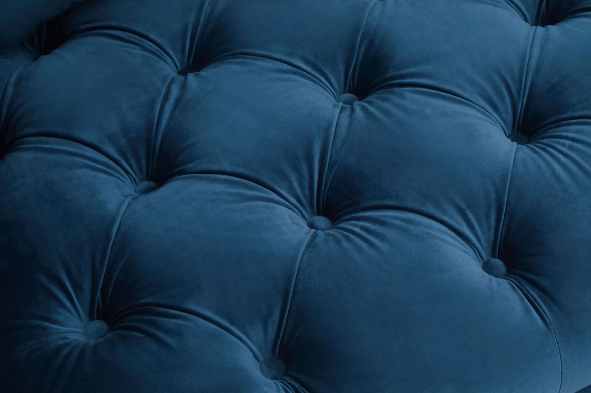 Sefira Navy Fabric Modern Chesterfield 2 Seat Sofa - Seating, photo 7 of 8