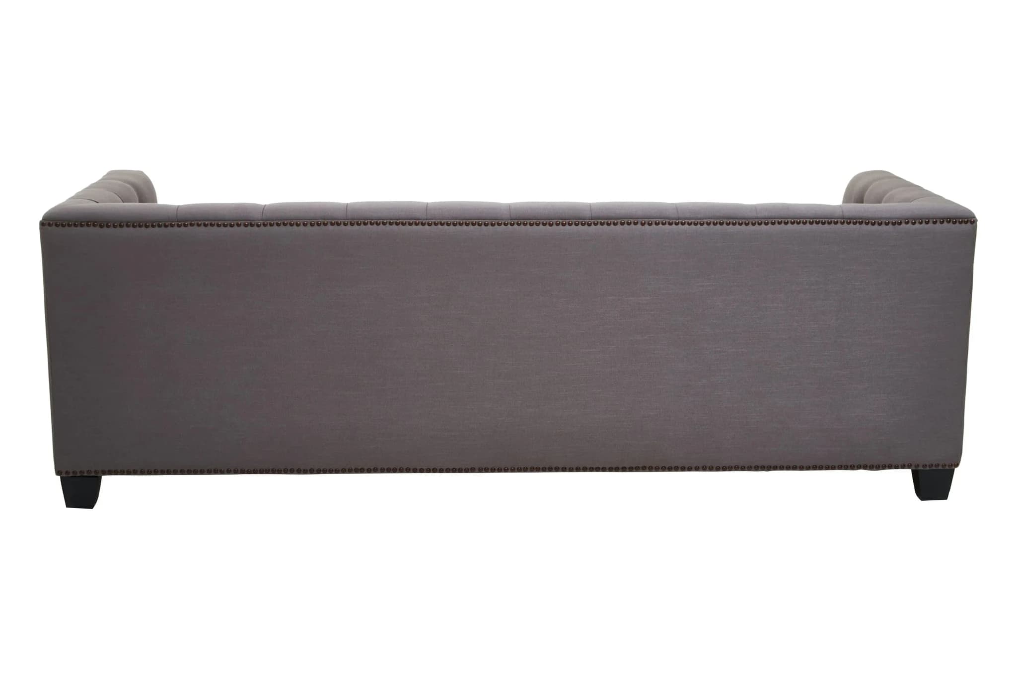 Surina Grey Fabric 3 Seat Modern Chesterfield Sofa - Seating, photo 2 of 8