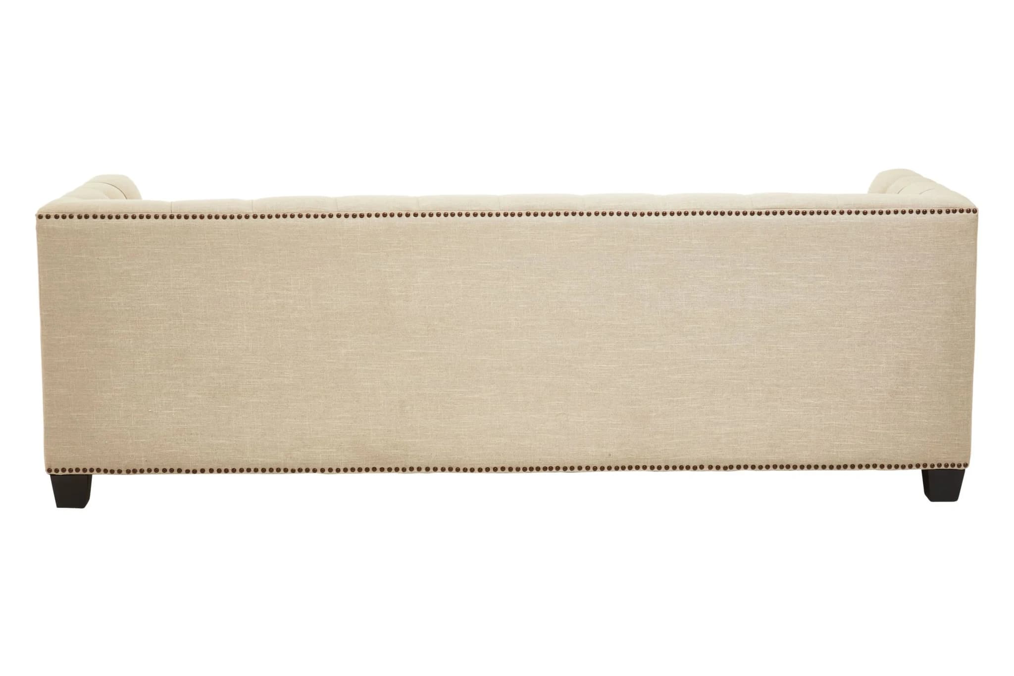 Surina Stone Fabric 3 Seat Modern Chesterfield Sofa - Seating, photo 2 of 8