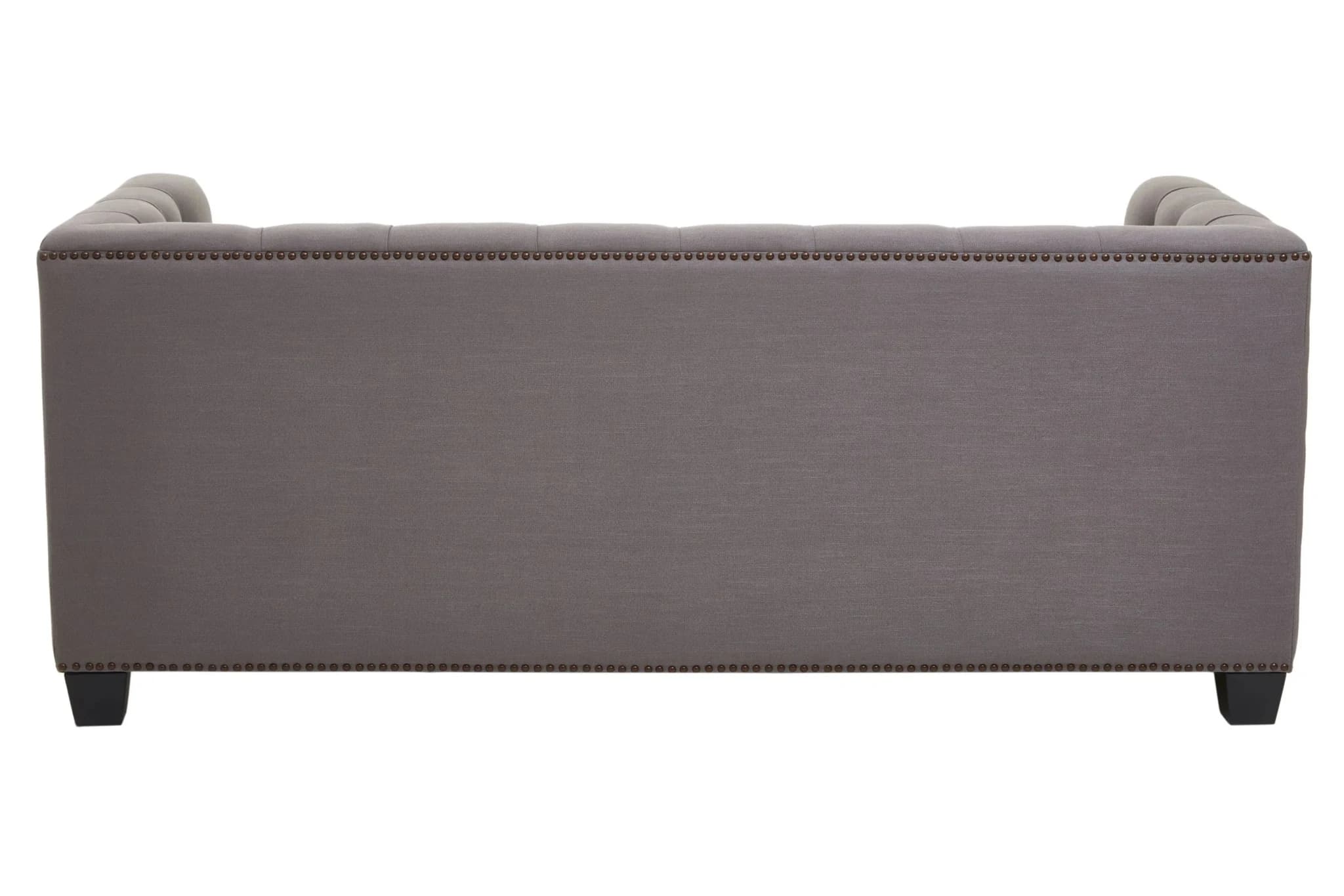 Surina Grey Fabric 2 Seat Modern Chesterfield Sofa - Seating, photo 2 of 8