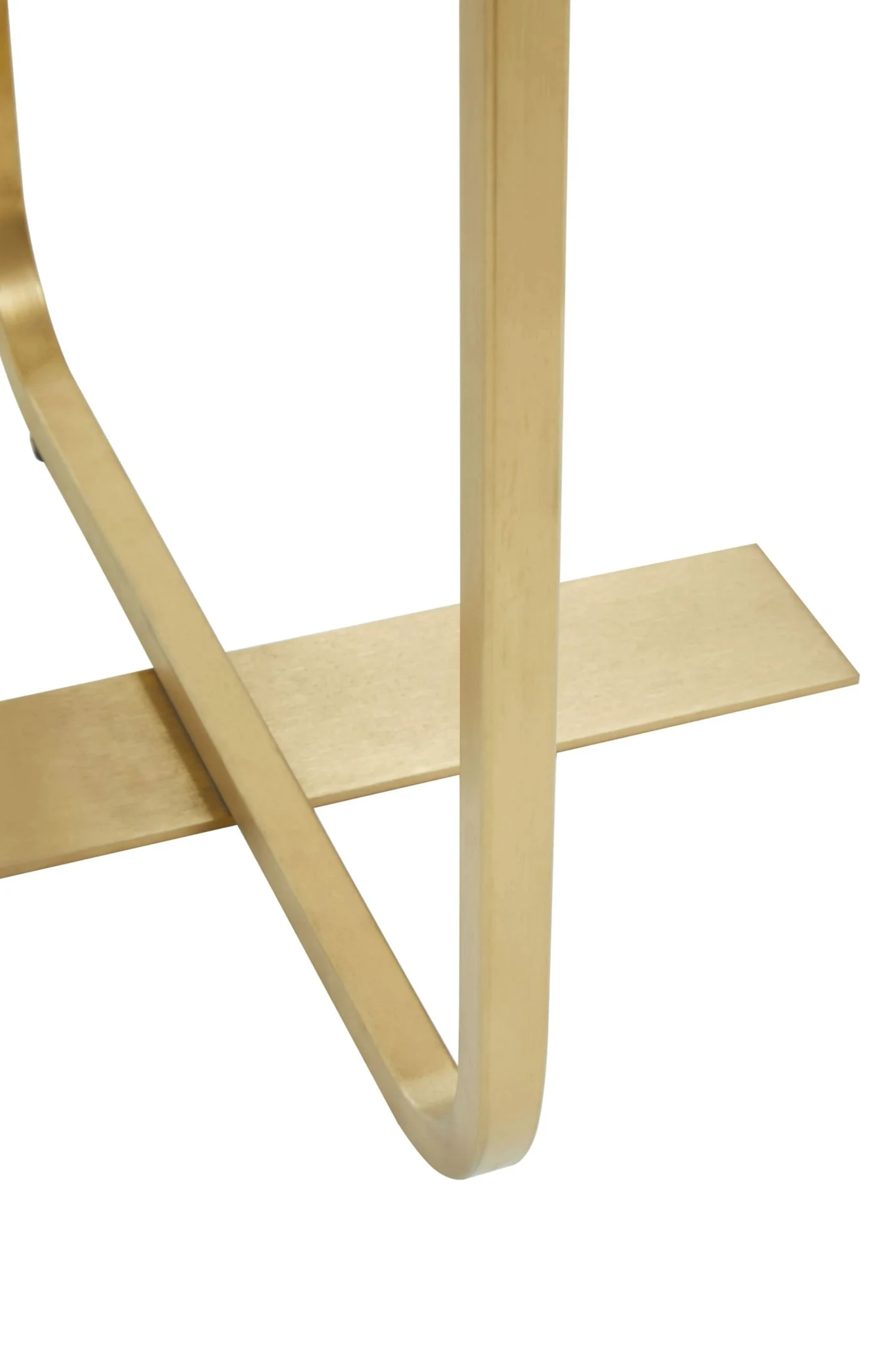 Lena Oak Veneer Round Side Table with Brushed Gold Legs - Tables, photo 6 of 8