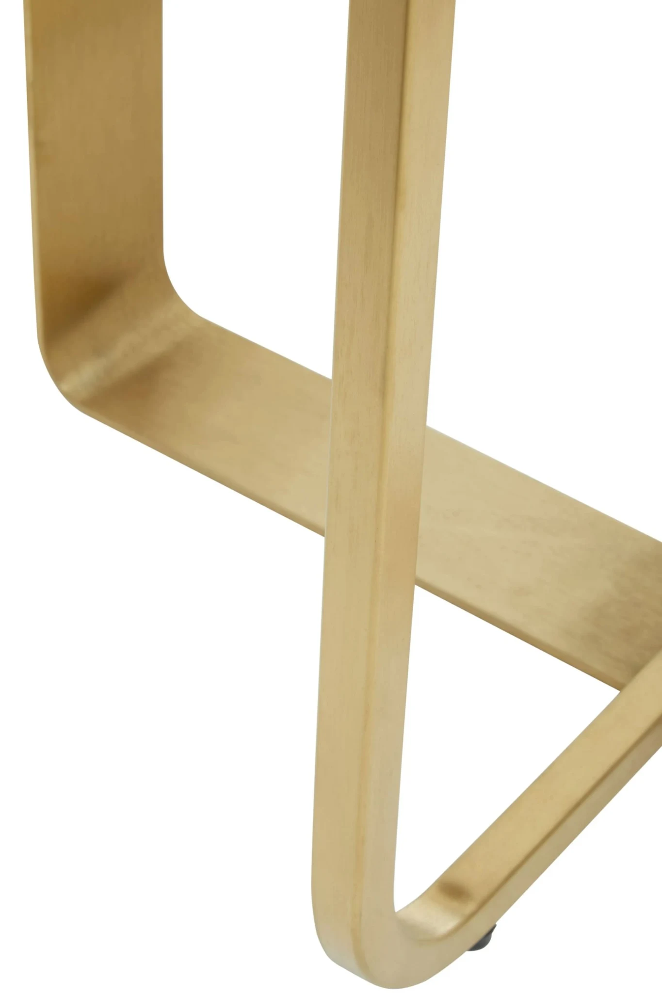 Lena Oak Veneer Round Side Table with Brushed Gold Legs - Tables, photo 5 of 8