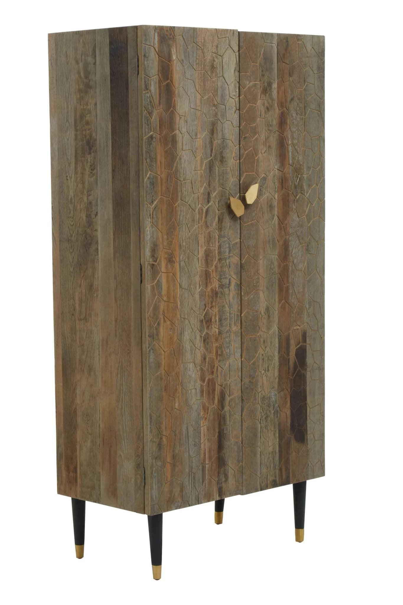 Malay Recycled Elm Wood Tall Cabinet - Bookcases & shelving, photo 5 of 8