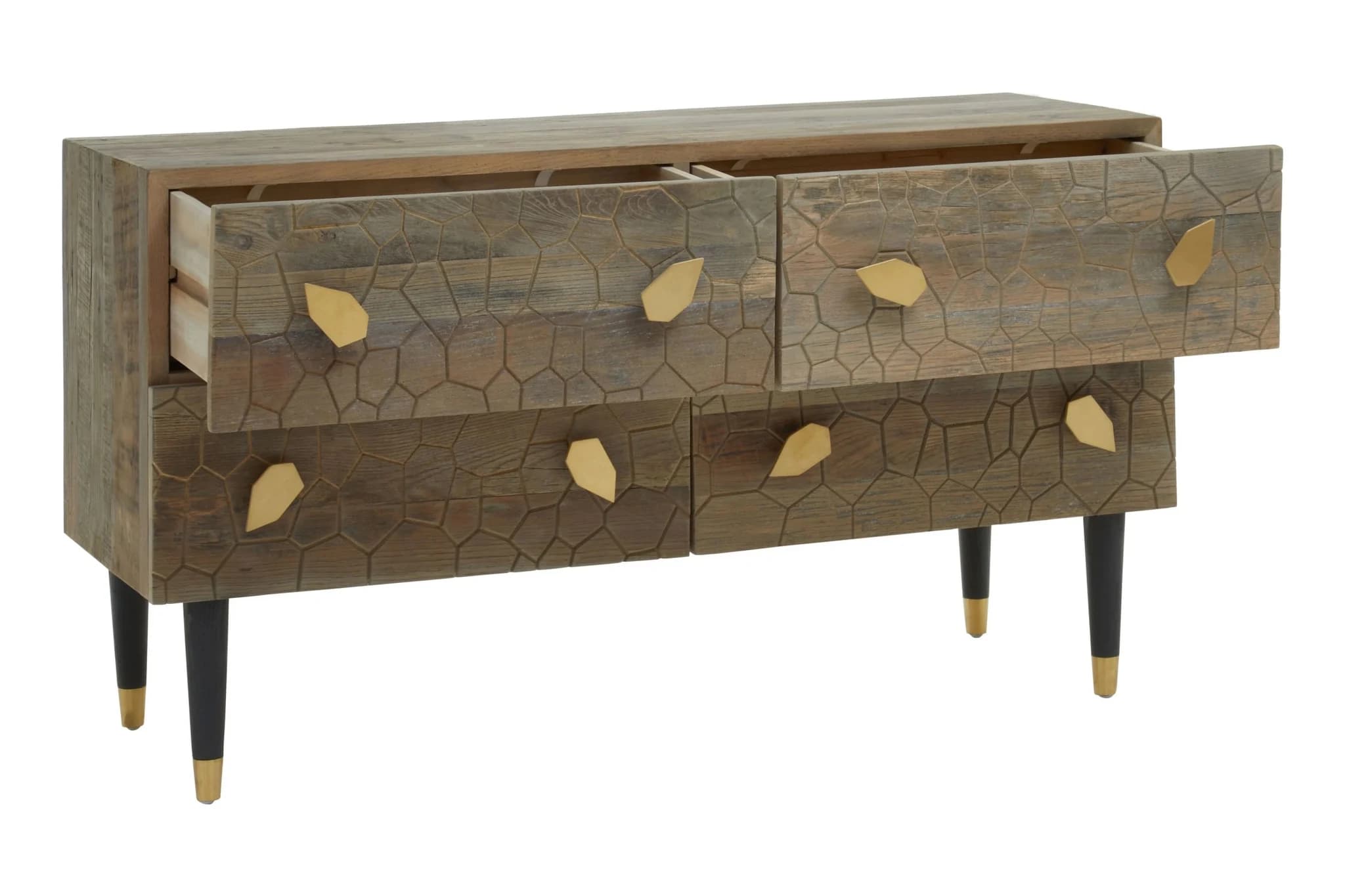 Malay Recycled Elm Wood Chest of 4 Drawers - Bookcases & shelving, photo 5 of 8