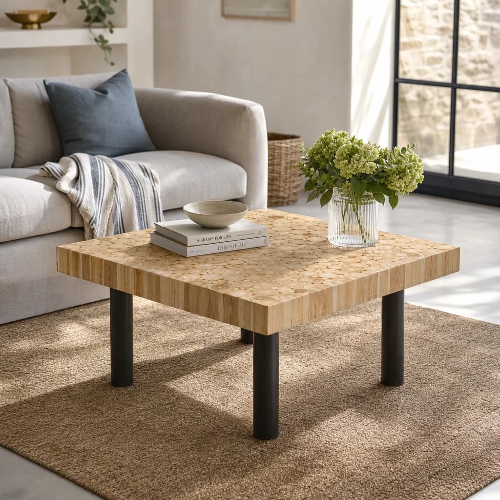 Malang Mosaic Teak Wood Coffee Table - Tables, photo 1 of 8