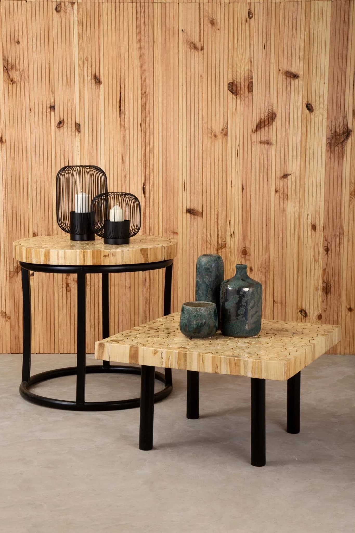 Malang Round Mosaic Teak Wood Coffee Table - Tables, photo 6 of 8