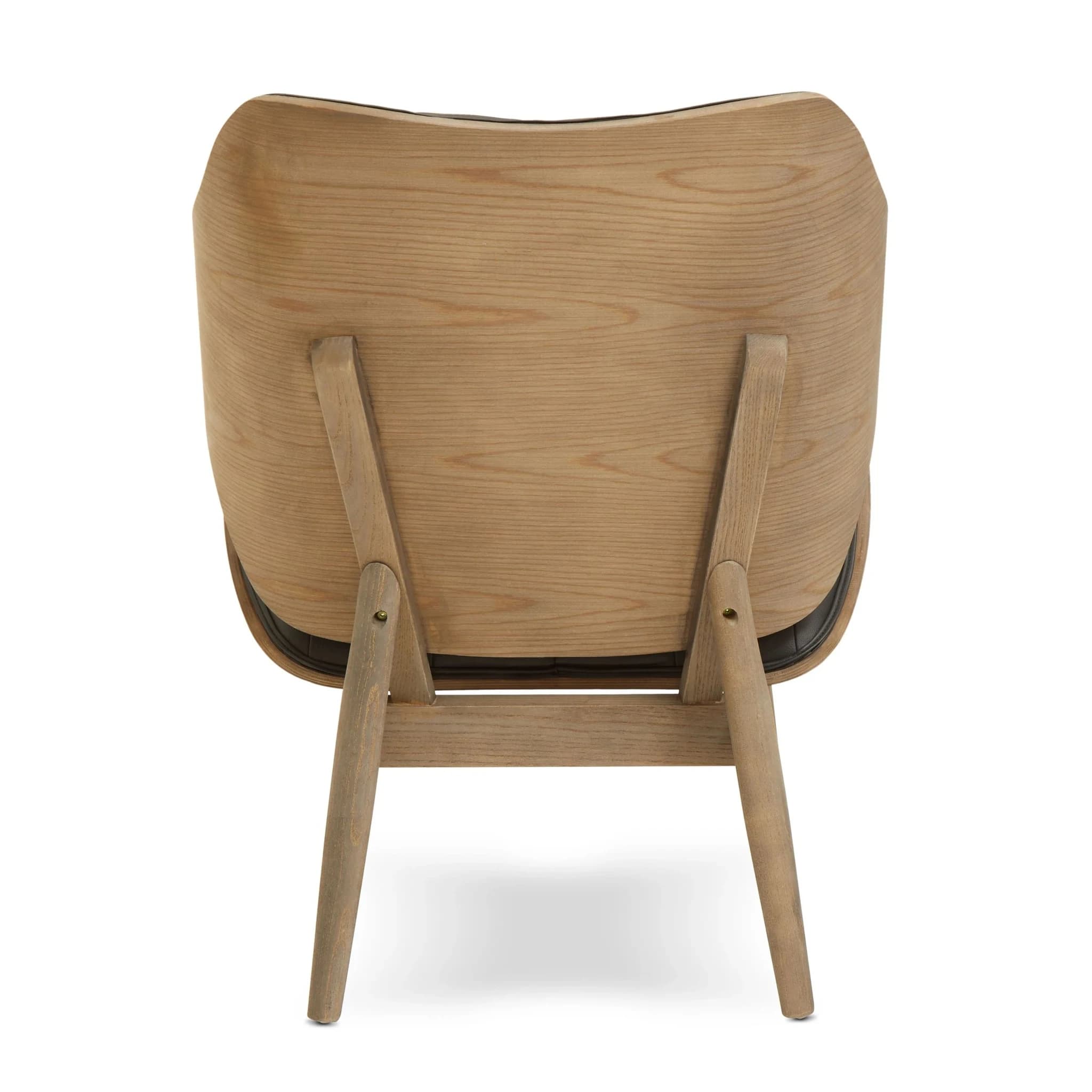 Vinsi Black Leather Effect Chair With Button Detail - Seating, photo 7 of 8