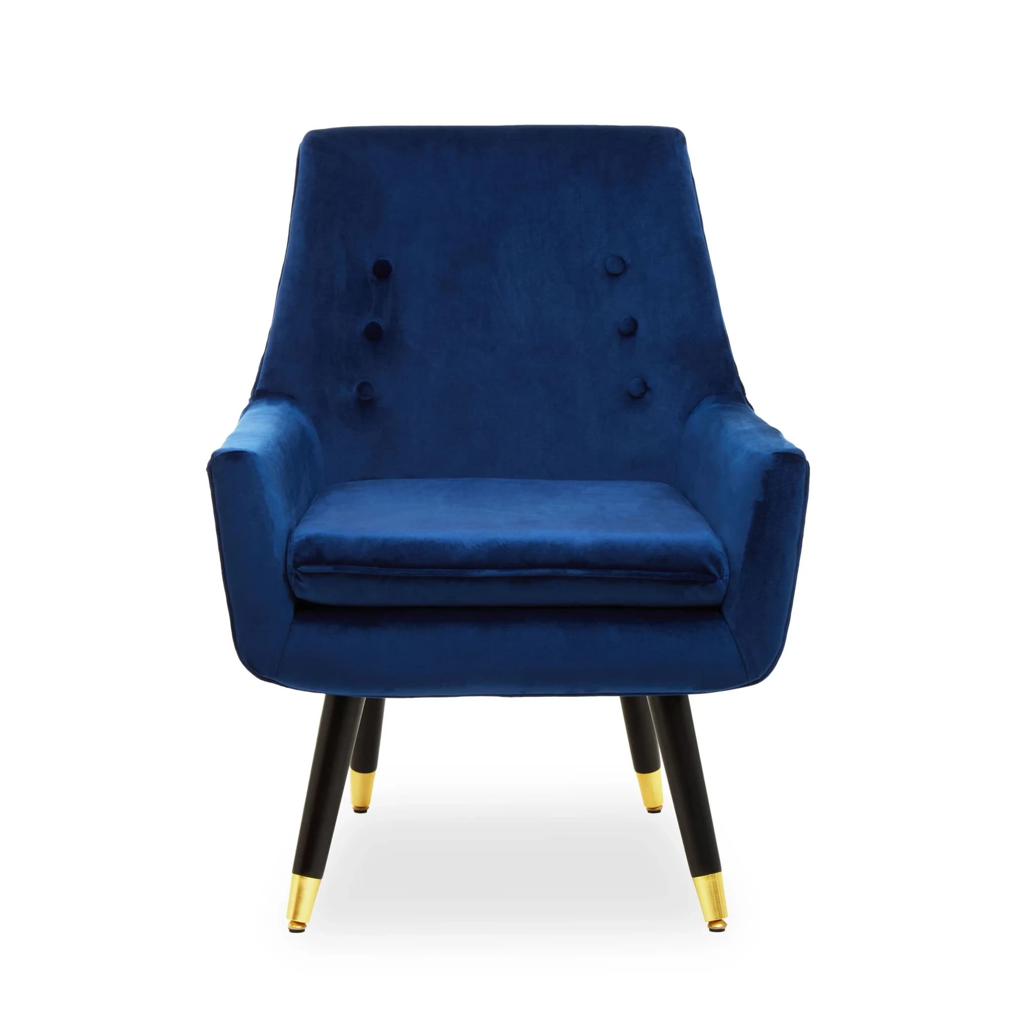 Sara Midnight Velvet Armchair - Seating, photo 2 of 2