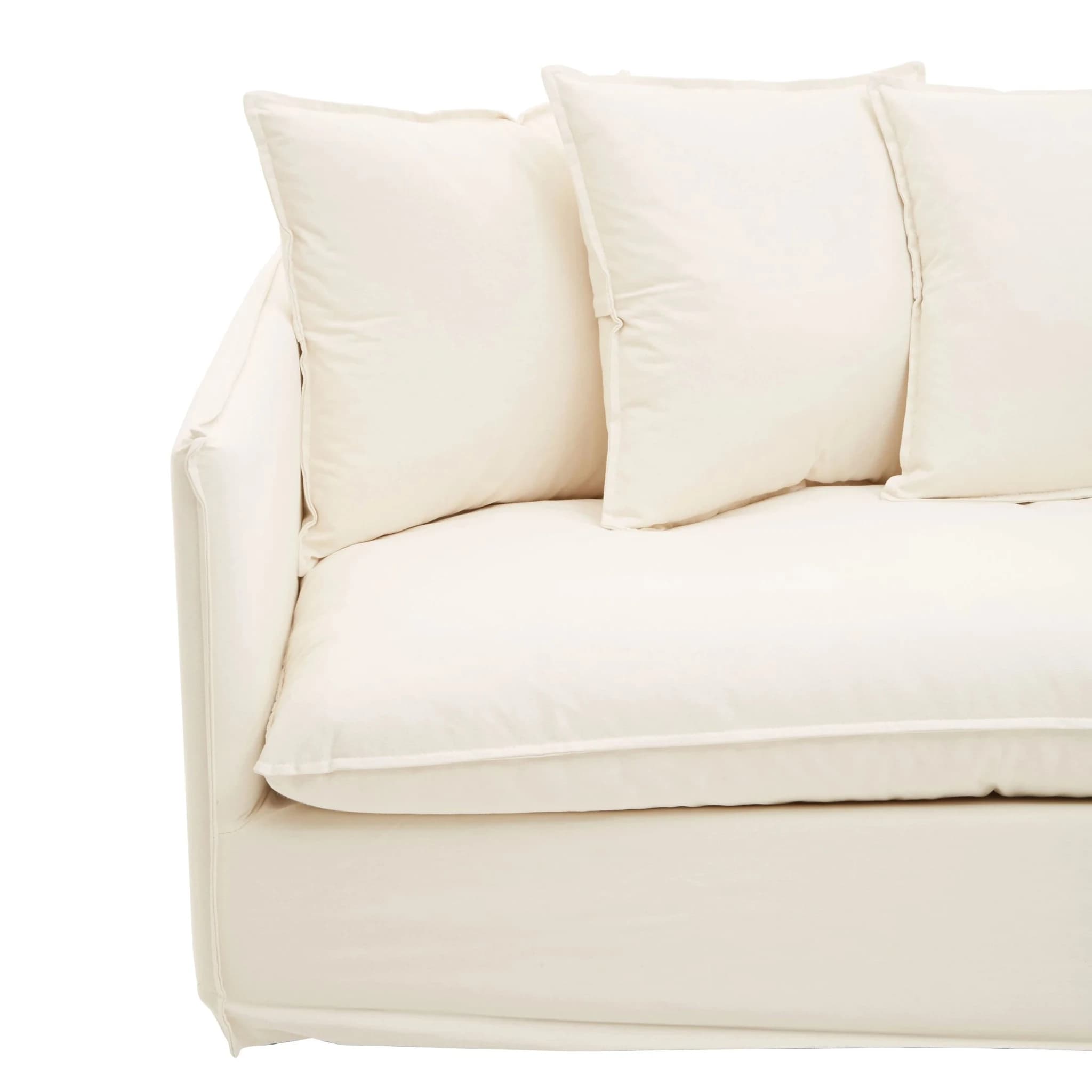 Antibes Three Seat Cream Sofa - Seating, photo 7 of 7