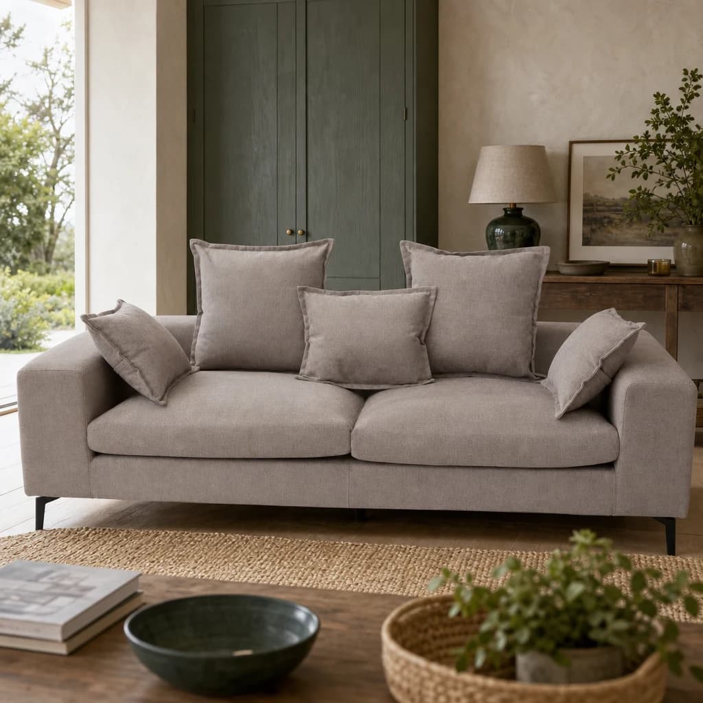 Avignon Grey 3 Seat Sofa - Seating, photo 1 of 8