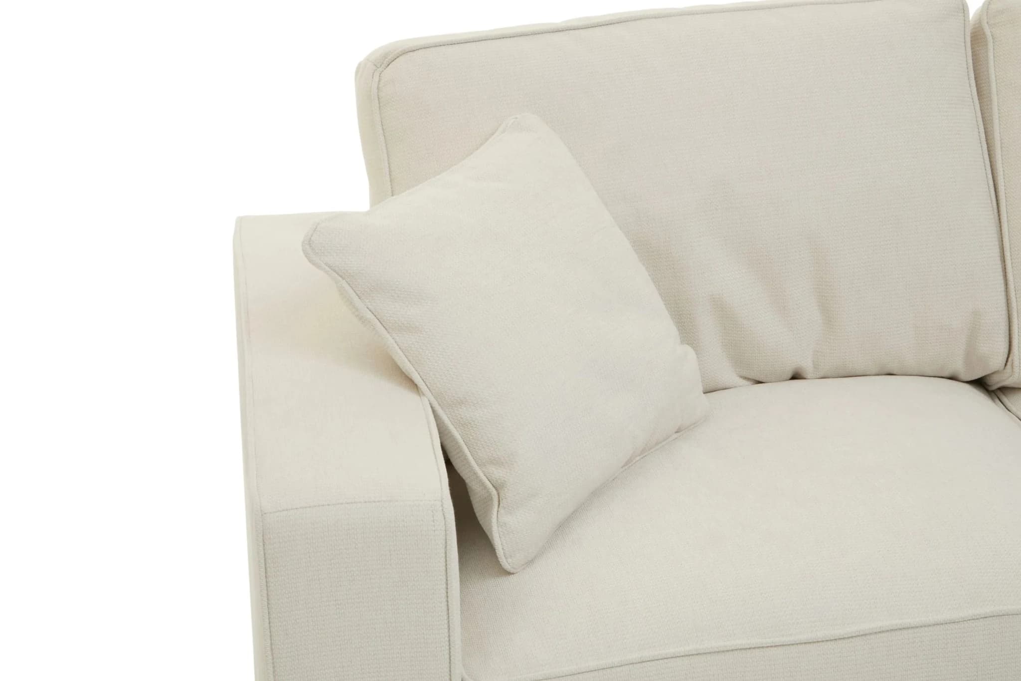 Valensole 2 Seat Cream Fabric Sofa - Seating, photo 6 of 8