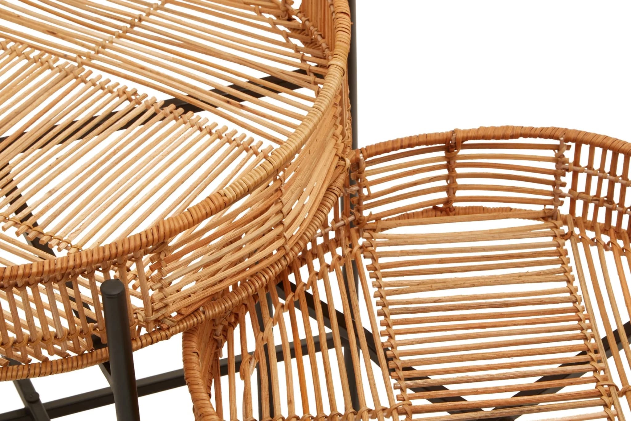 Batu Set Of 2 Natural Rattan Side Tables - Tables, photo 8 of 8