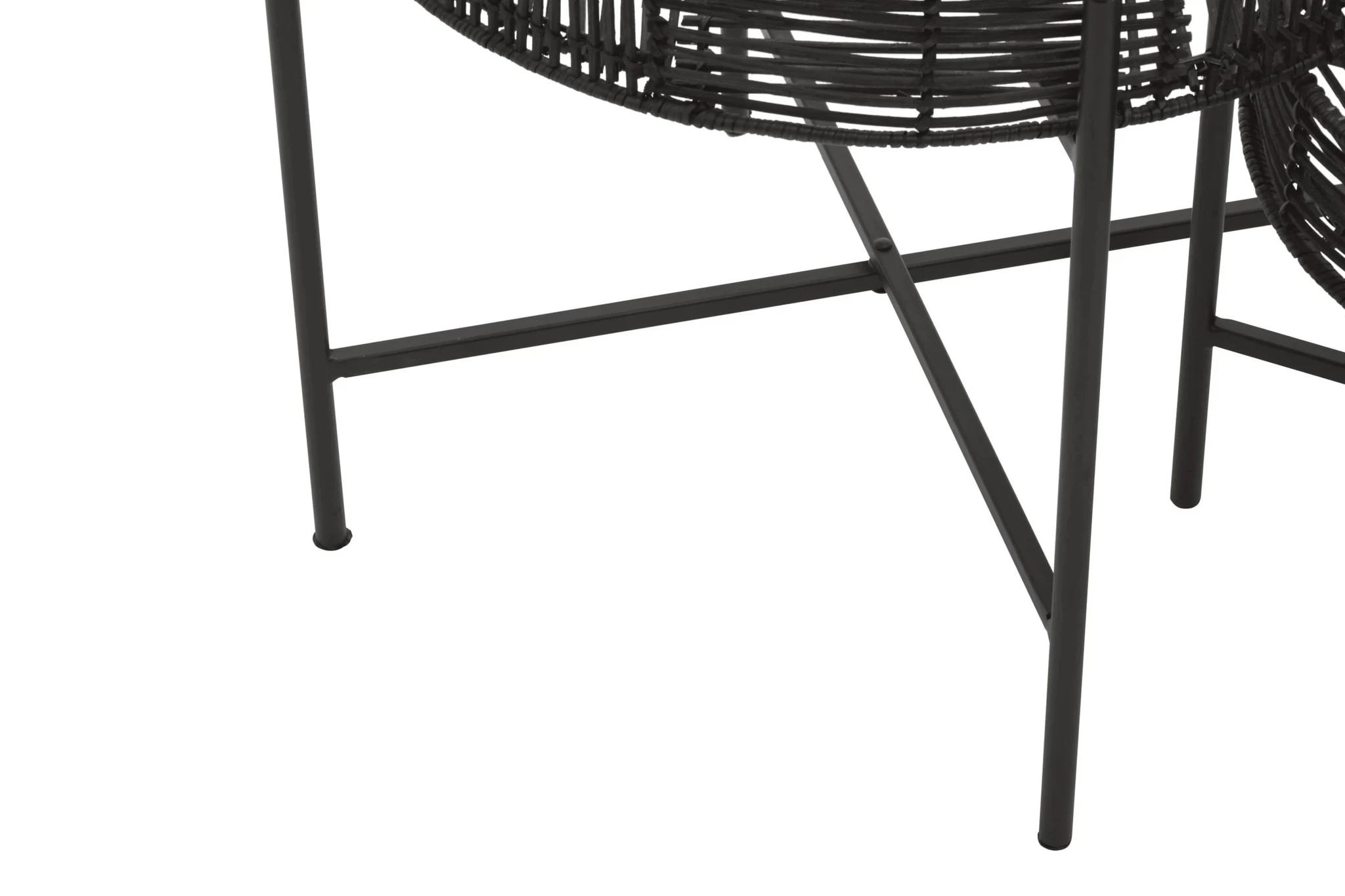 Batu Set Of 2 Black Rattan Side Tables - Tables, photo 5 of 6