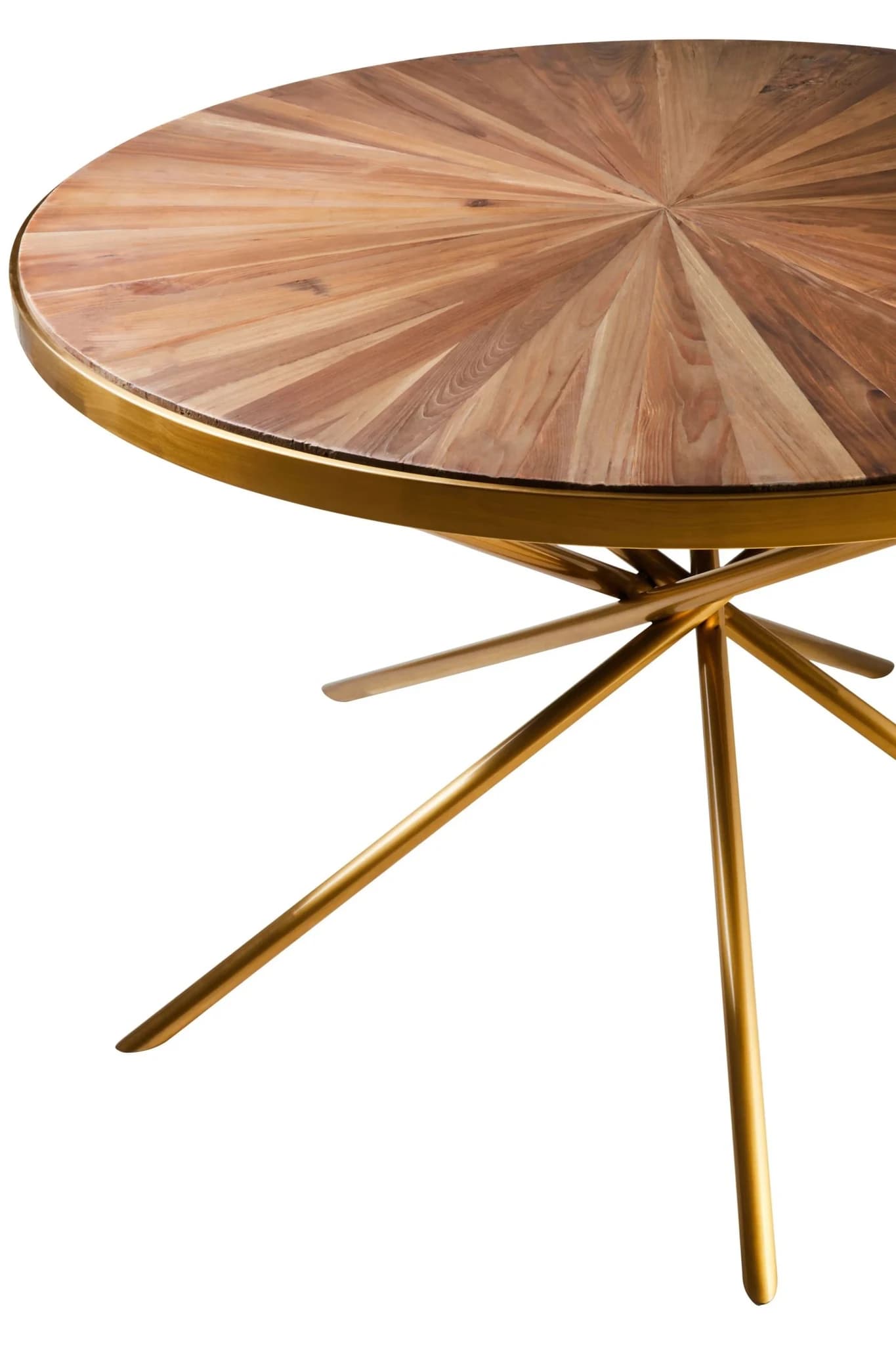 Jana Round Fir Wood Dining Table with Splayed Legs - Tables, photo 6 of 7