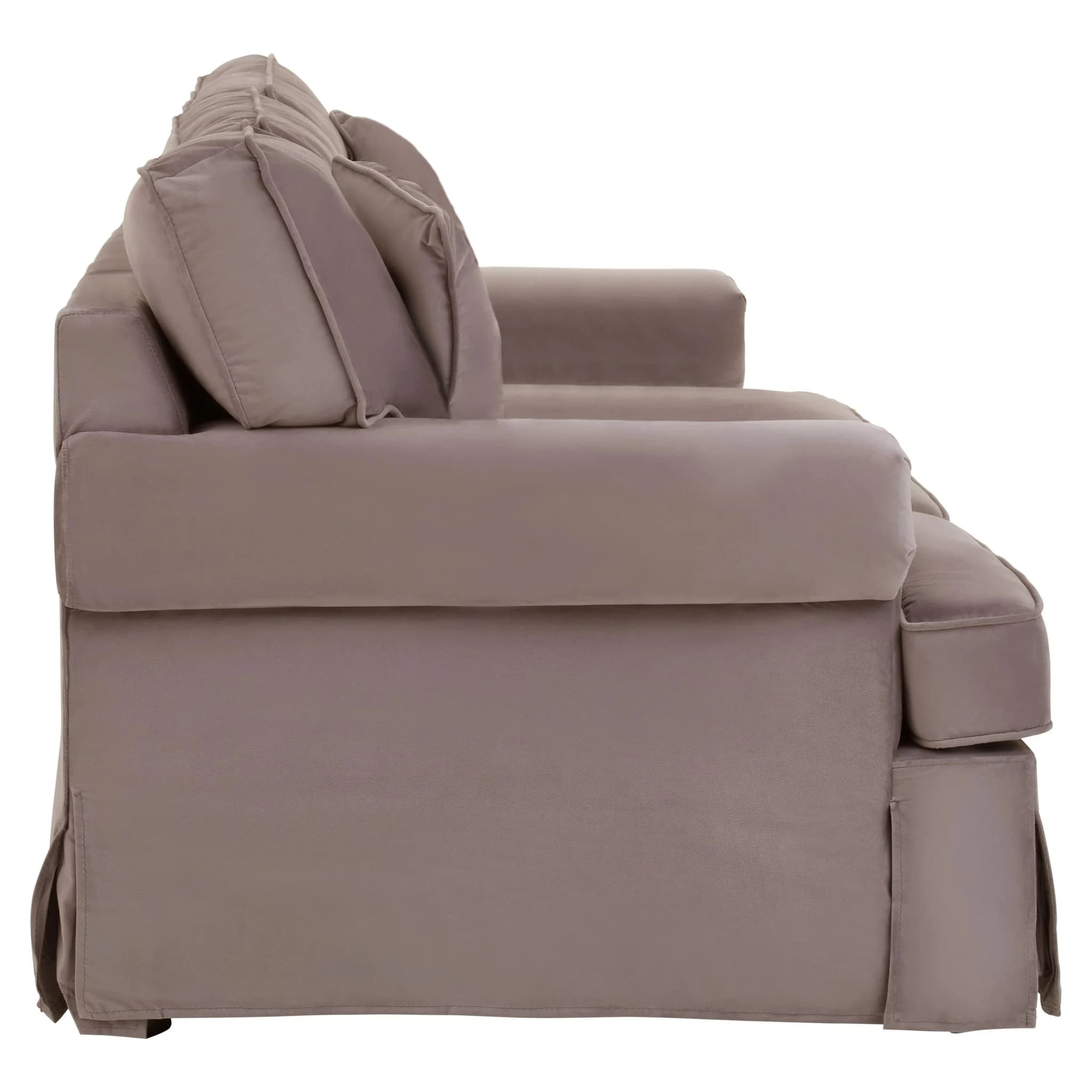 Ralph Three Seat Mink Velvet Sofa - Seating, photo 3 of 8