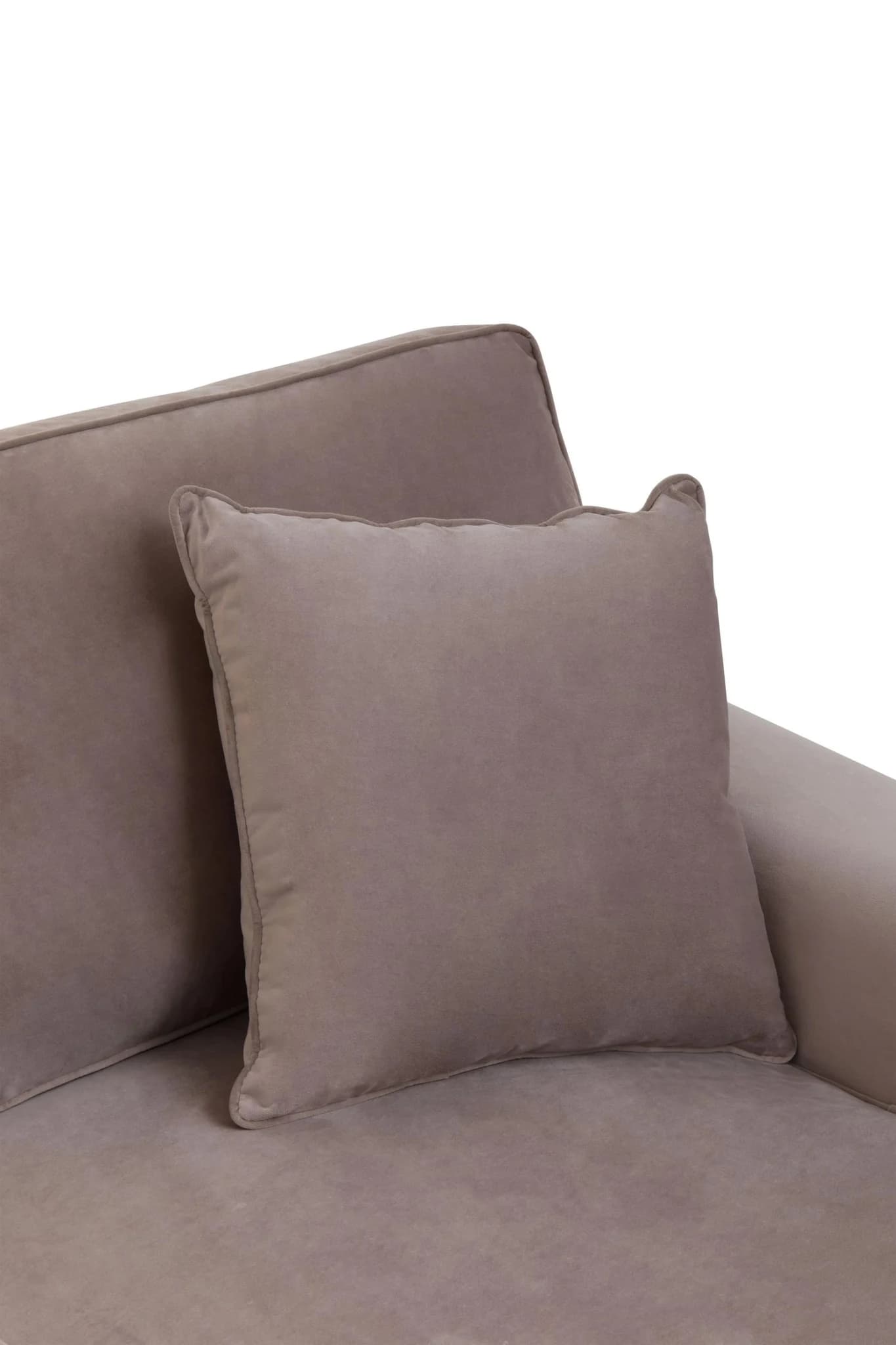 Ralph Three Seat Mink Velvet Right Chaise Sofa - Seating, photo 4 of 7