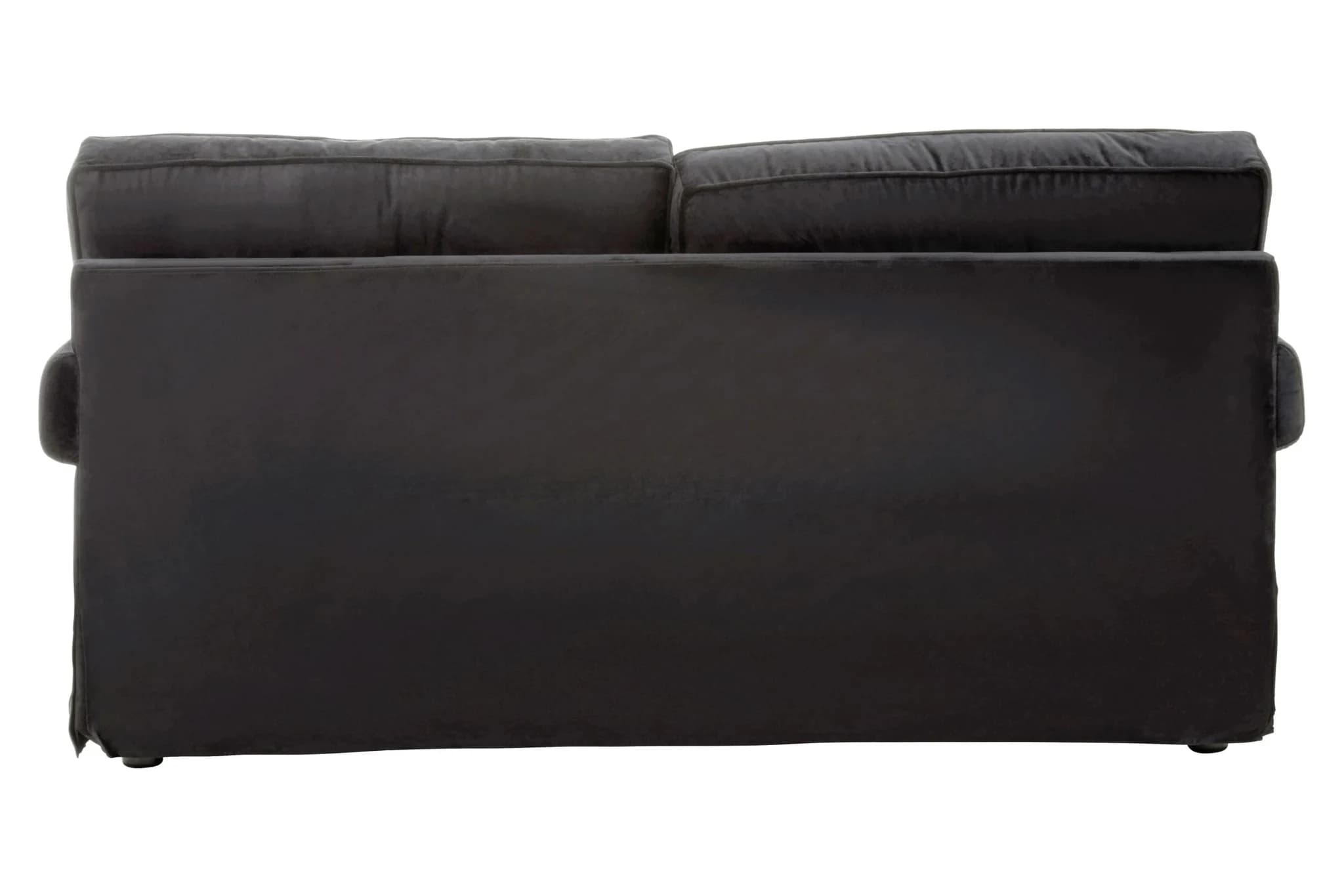 Ralph Two Seat Black Velvet Sofa - Seating, photo 2 of 6