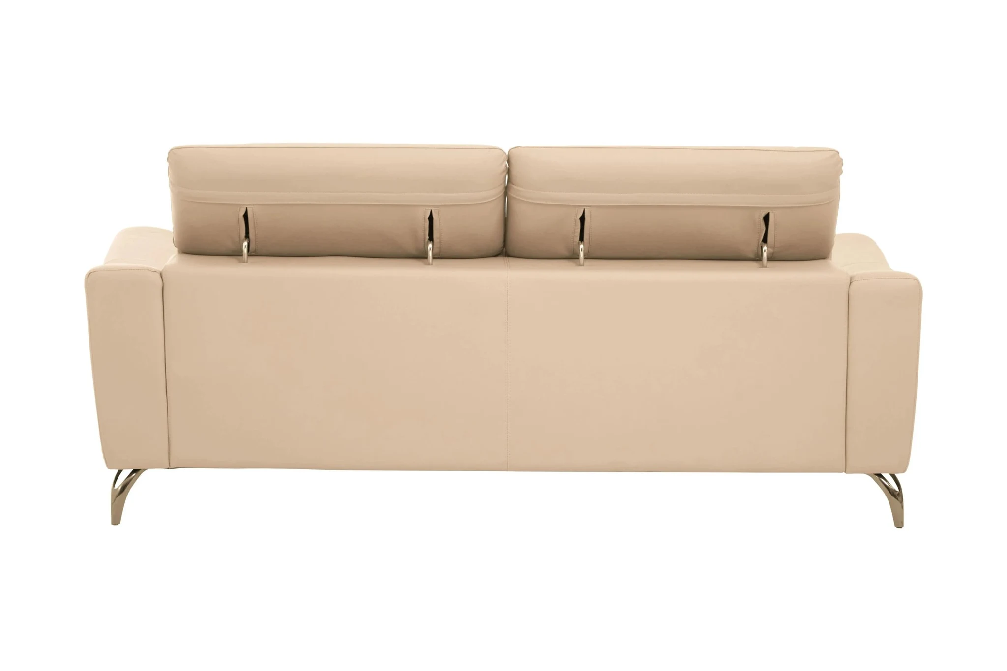 Padua 3 Seat Stone Leather Sofa with Adjustable Headrests - Seating, photo 6 of 8