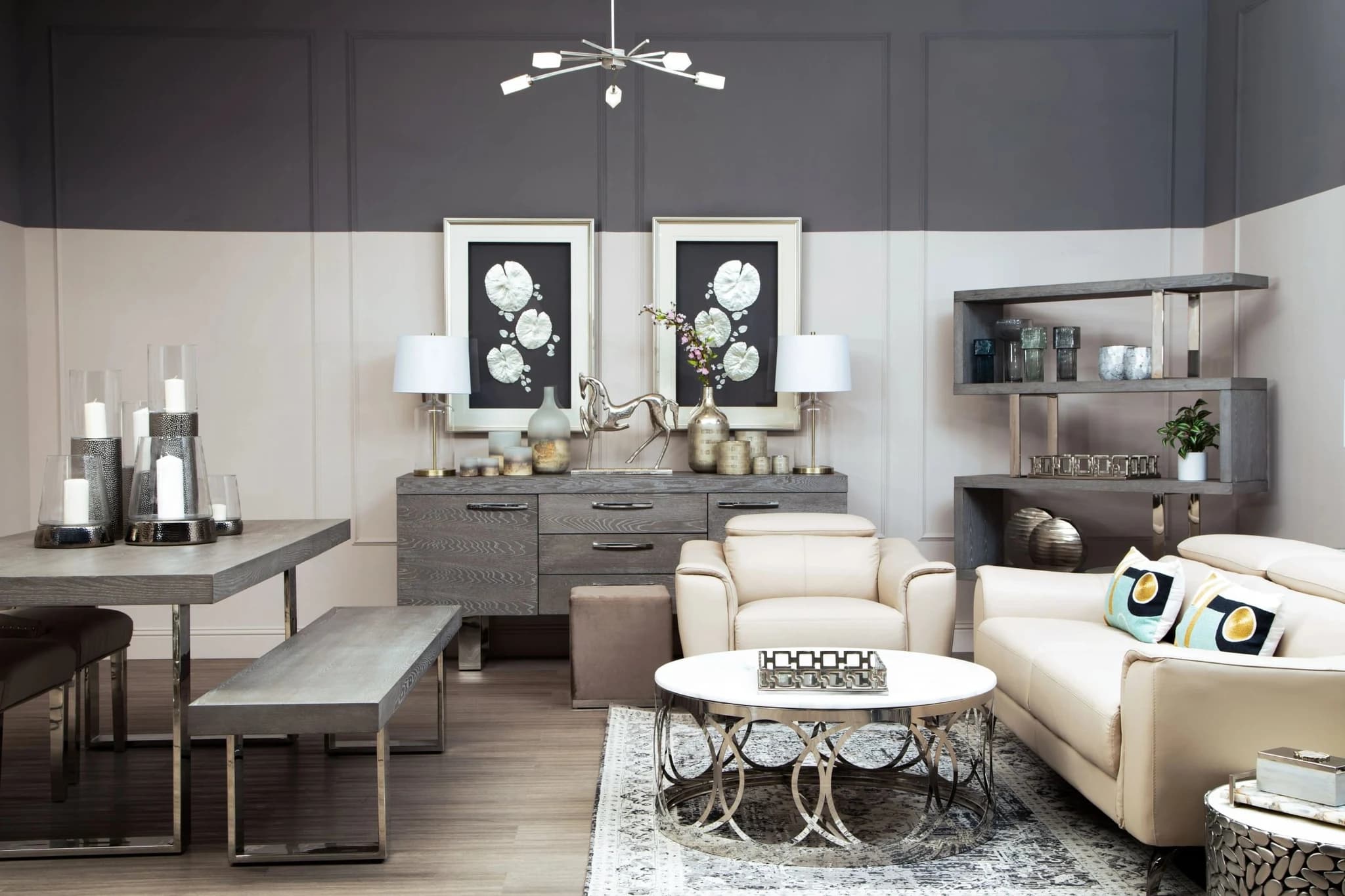 Padua 3 Seat Stone Leather Sofa with Adjustable Headrests - Seating, photo 2 of 8
