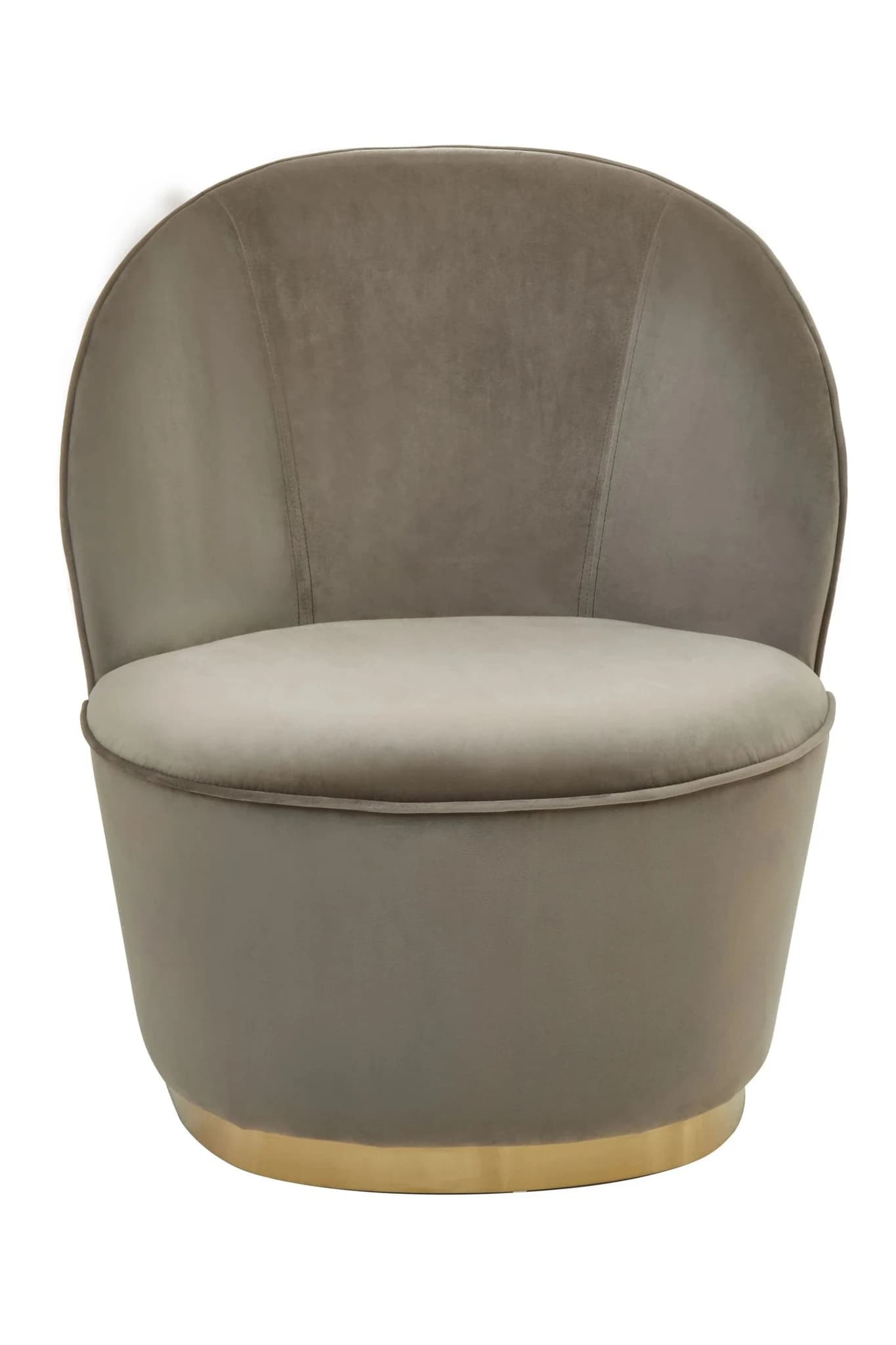 Kids Tamra Mink Velvet Gold Base Chair - Seating, photo 5 of 8