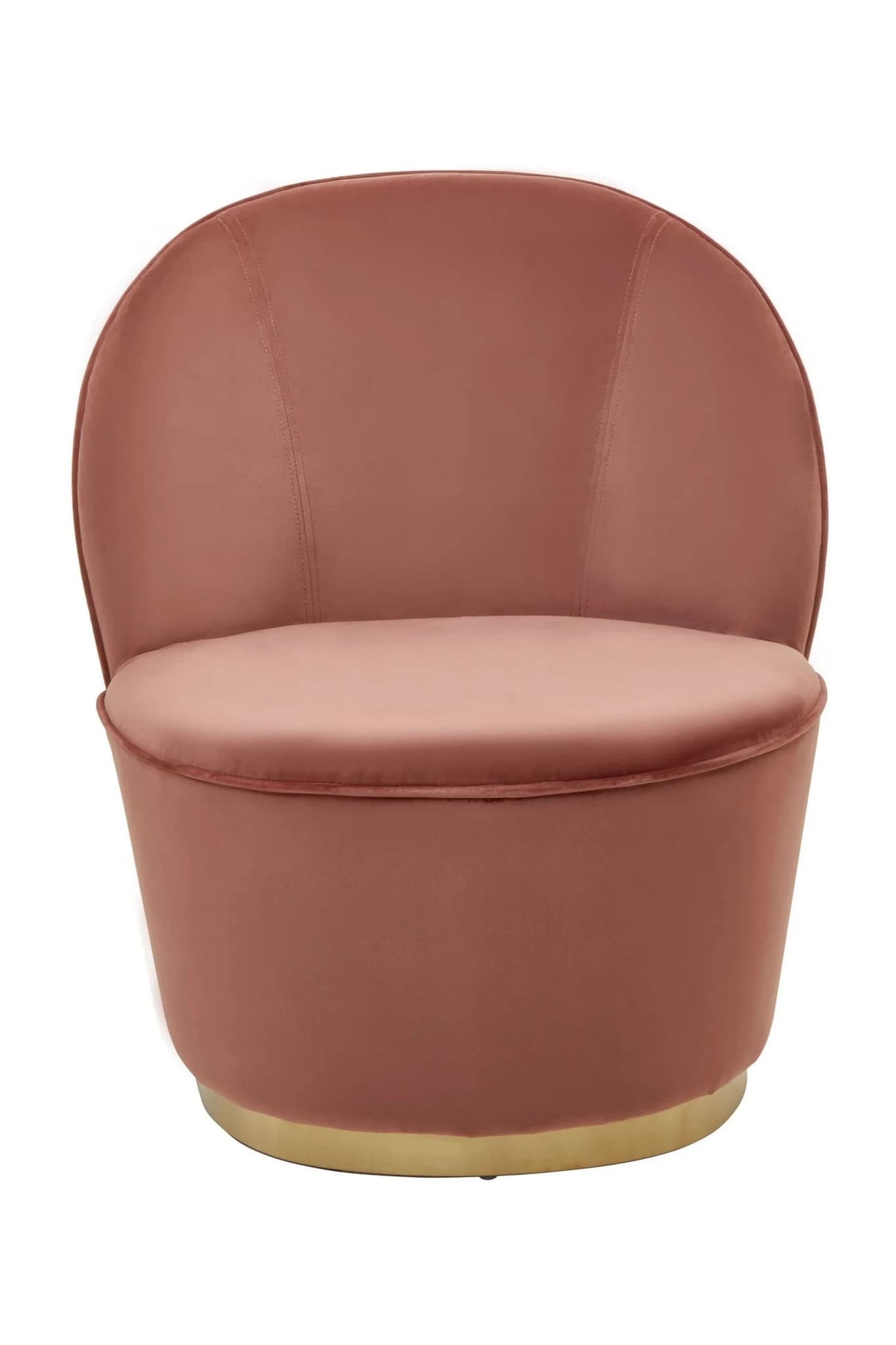 Tamra Dusty Pink Velvet Gold Base Chair - Seating, photo 5 of 8