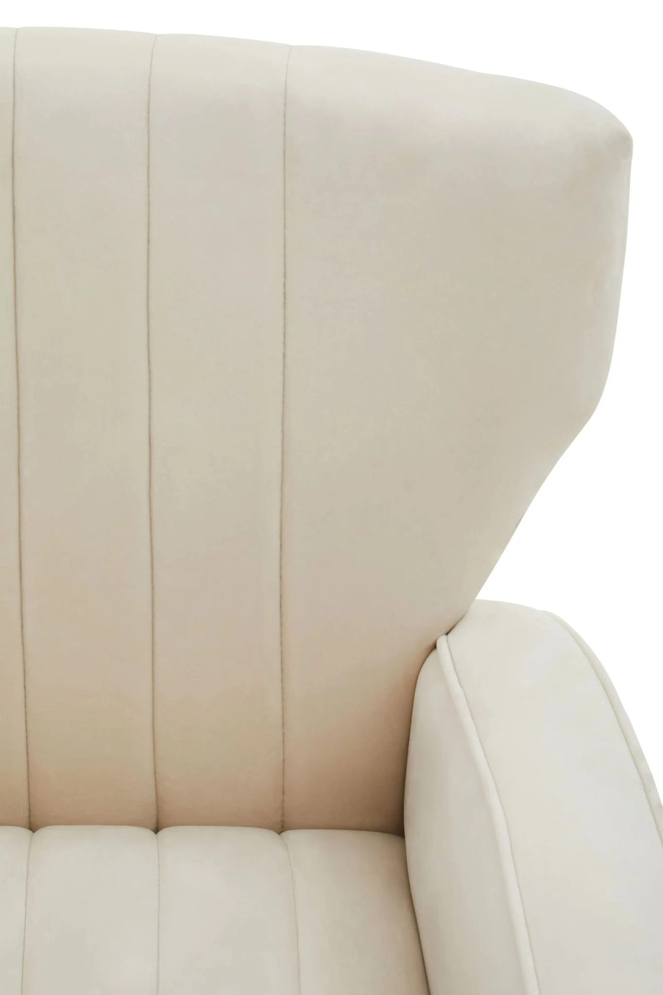 Hayley Natural Velvet Armchair - Seating, photo 6 of 8