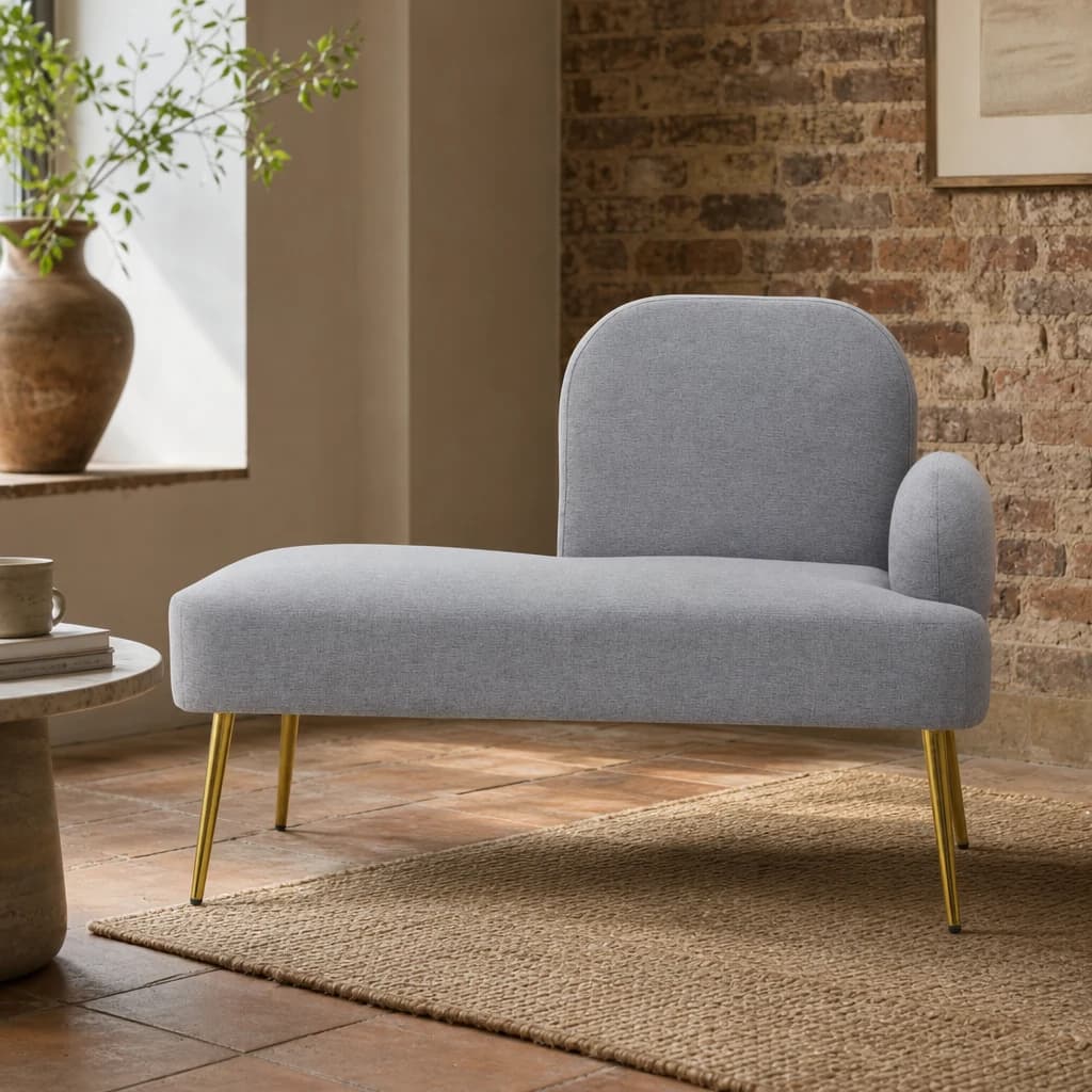 Heather Grey Right Hand Chaise Longue - Seating, photo 1 of 7