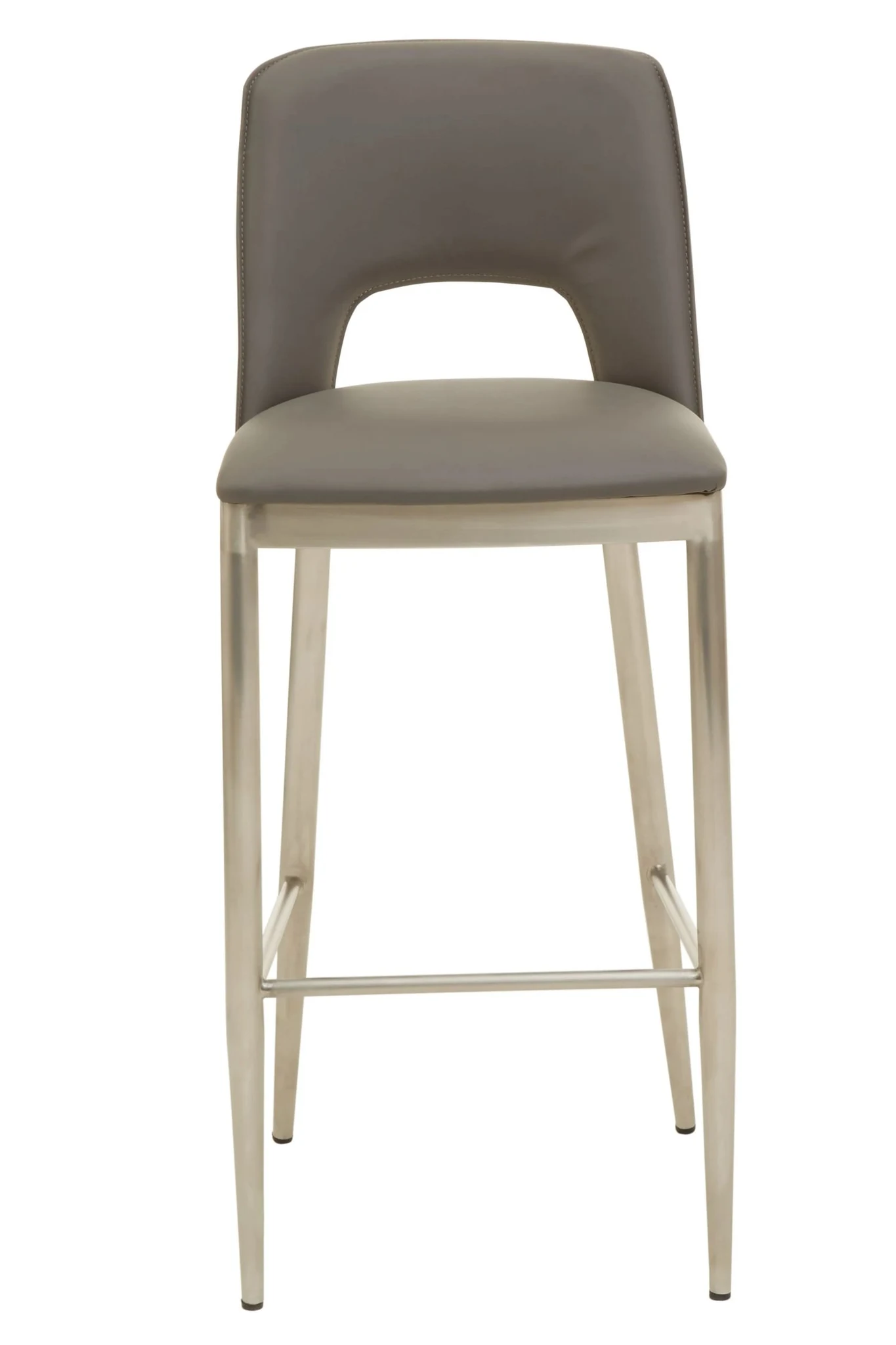 Gilden Grey Leather Effect Bar Chair - Seating, photo 7 of 8